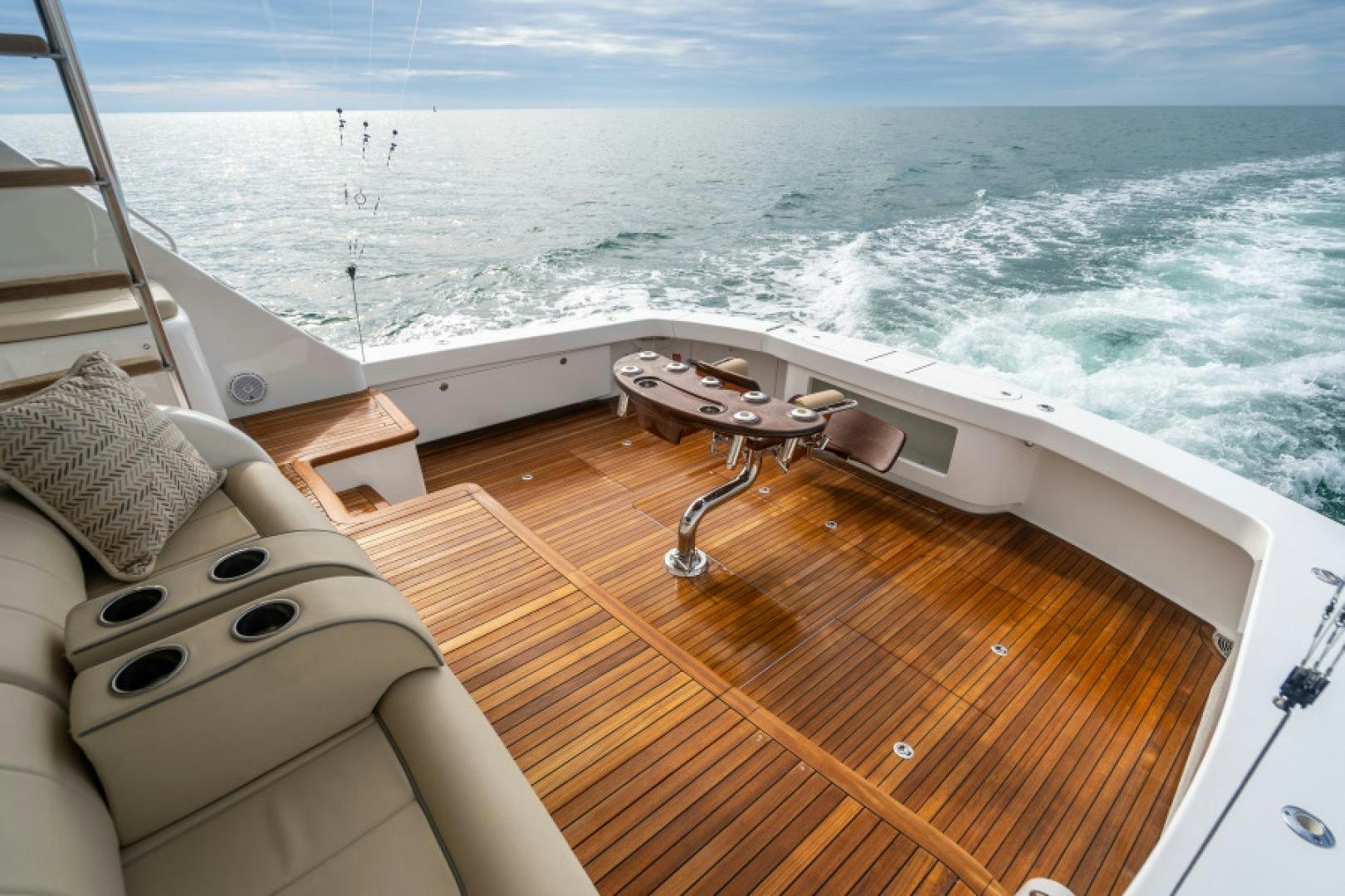 a boat on the water aboard TIKI BAR Yacht for Sale