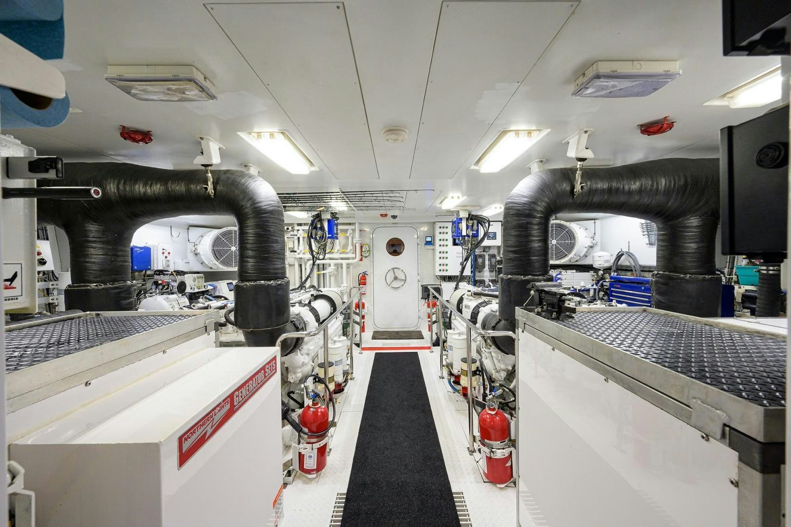 a large factory with machinery aboard THE CROWN ROYAL Yacht for Sale