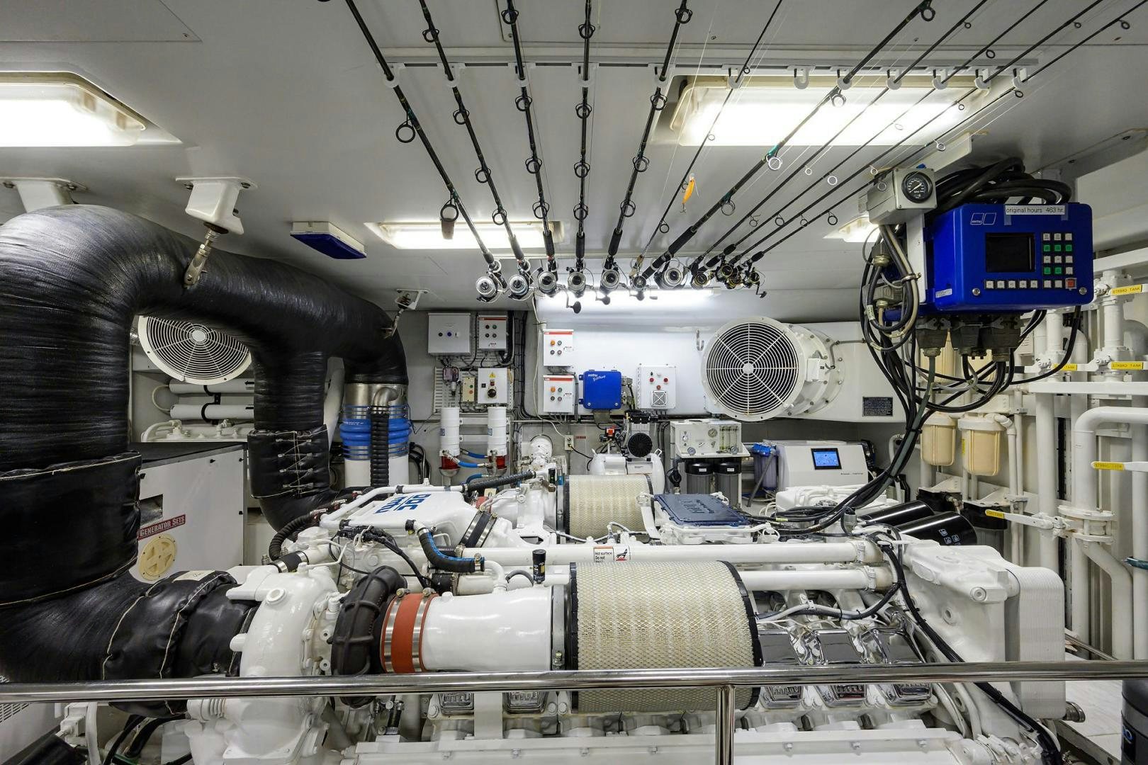 inside of a vehicle aboard THE CROWN ROYAL Yacht for Sale