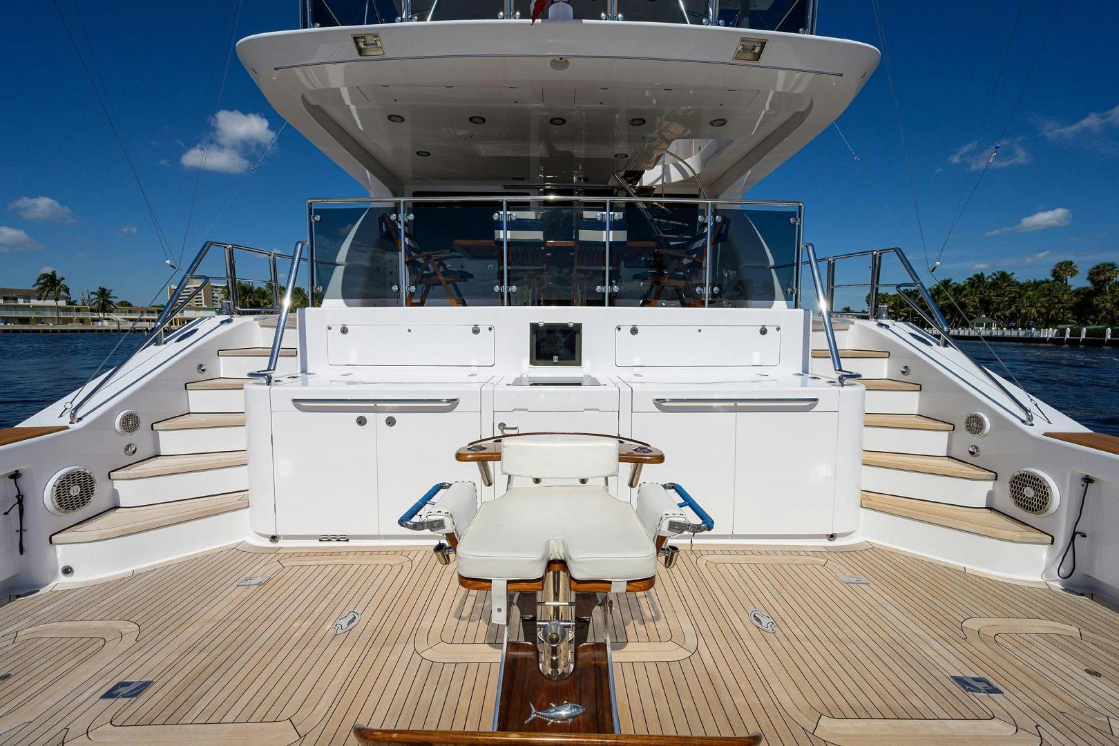 a boat on the water aboard THE CROWN ROYAL Yacht for Sale