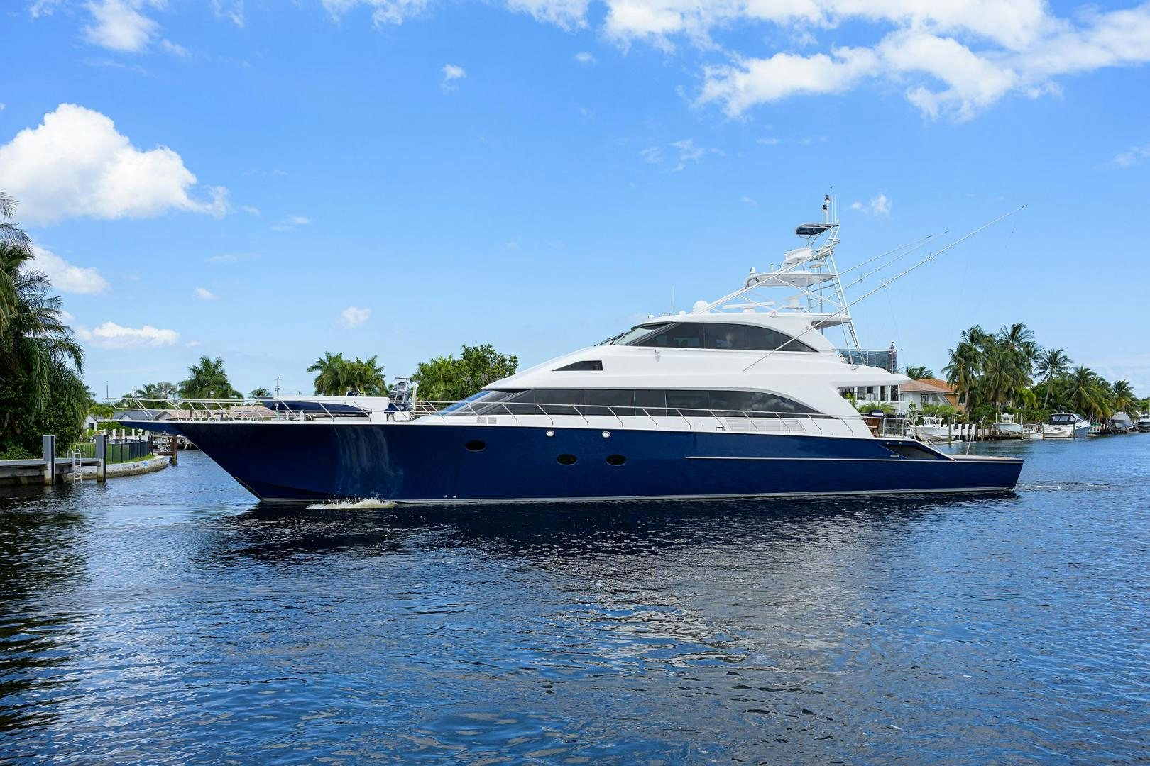 a large white yacht aboard THE CROWN ROYAL Yacht for Sale