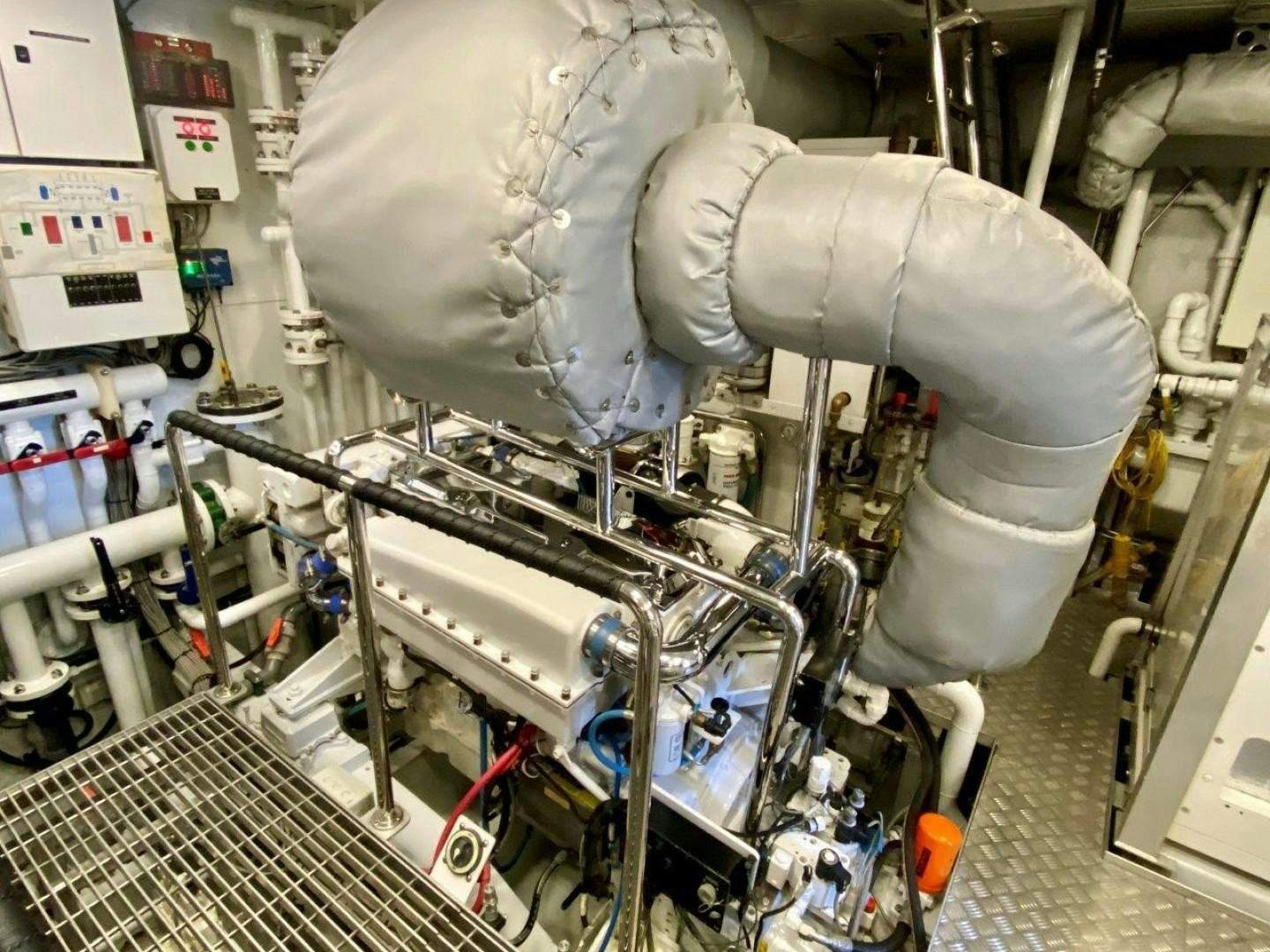 a close-up of a machine aboard COASTAL DRIFTER Yacht for Sale