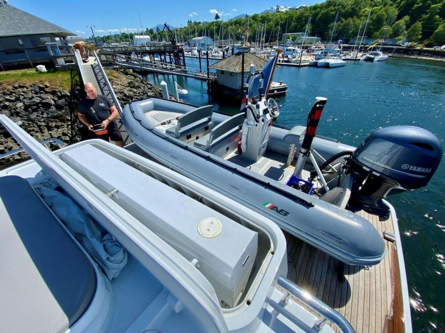 a person on a boat aboard COASTAL DRIFTER Yacht for Sale