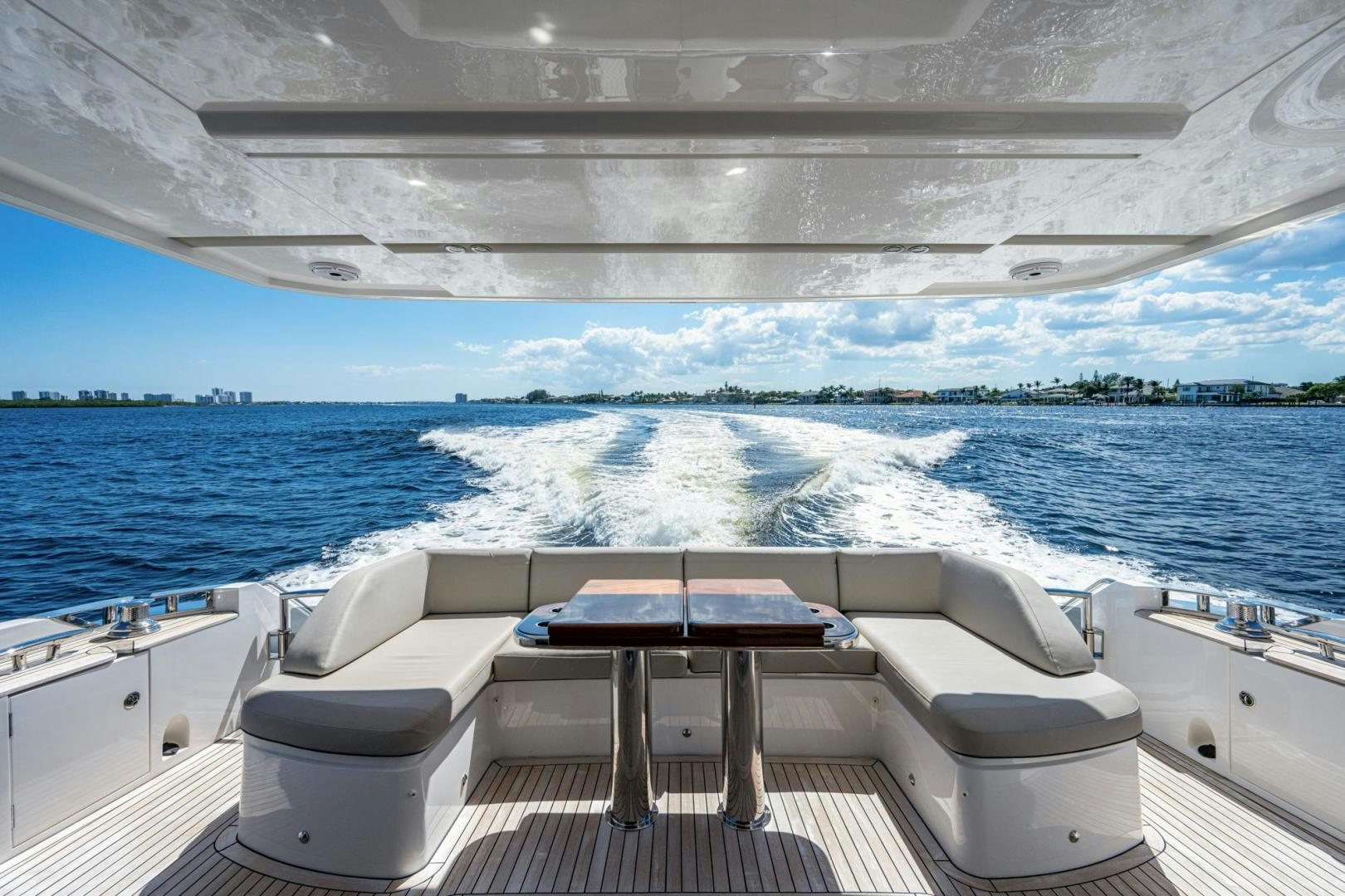 a lounge chair on a boat aboard I Love It Yacht for Sale