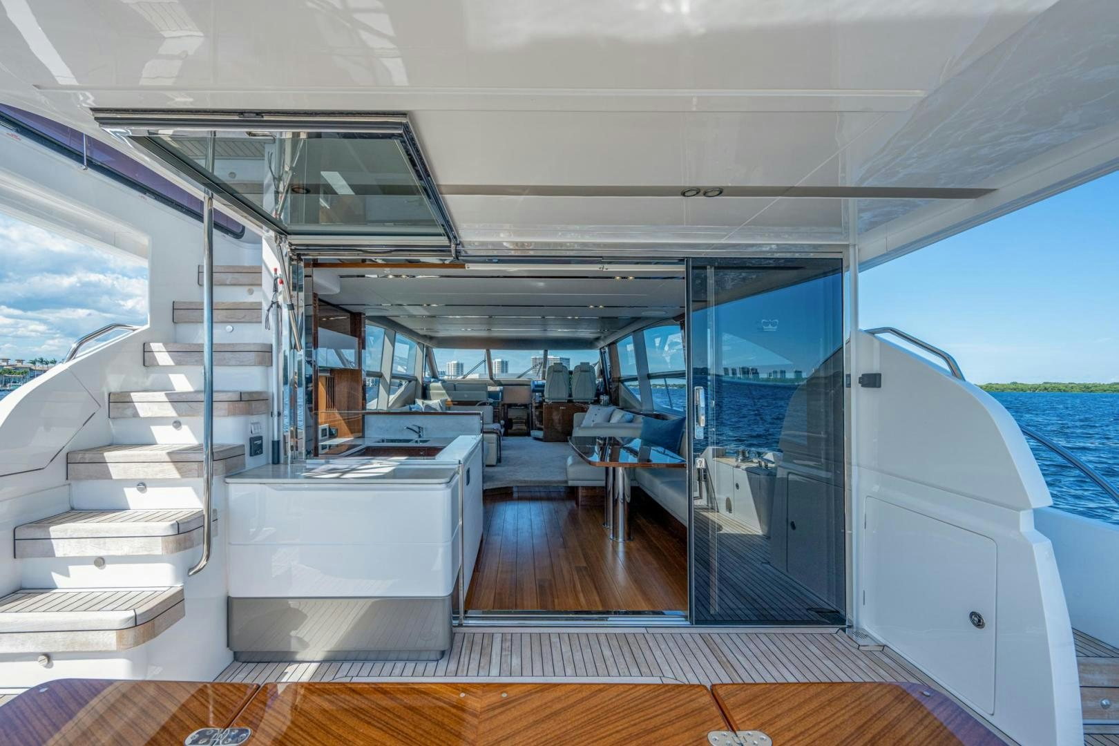 inside of a boat aboard I Love It Yacht for Sale