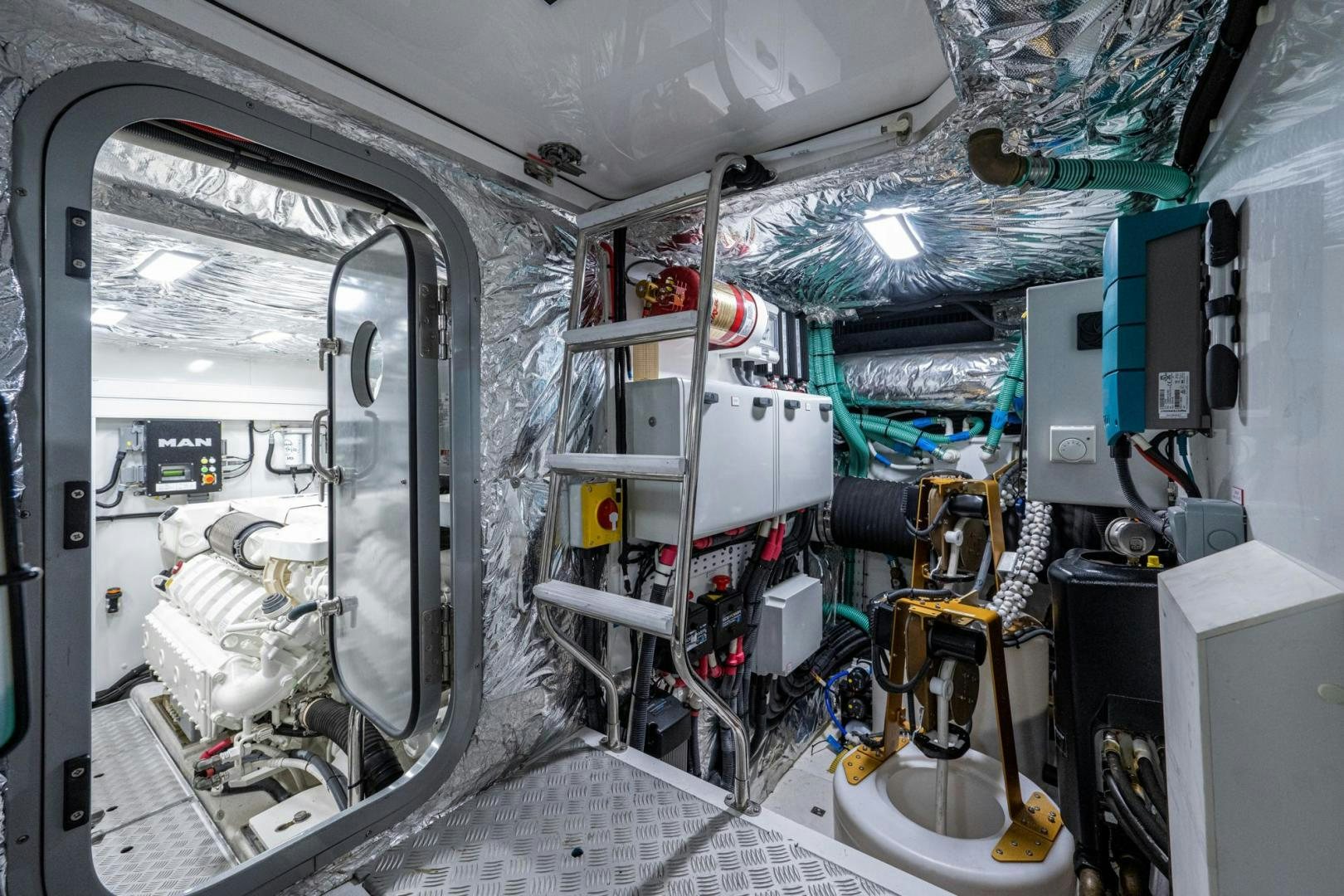 a close-up of a machine aboard I Love It Yacht for Sale