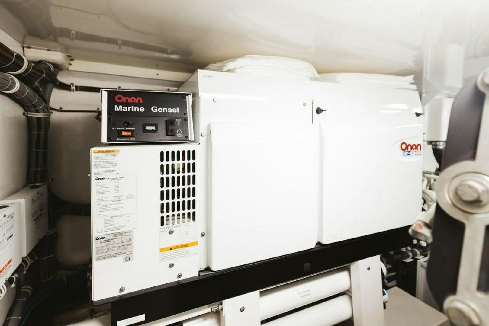 a machine with a screen aboard LYON FISH Yacht for Sale