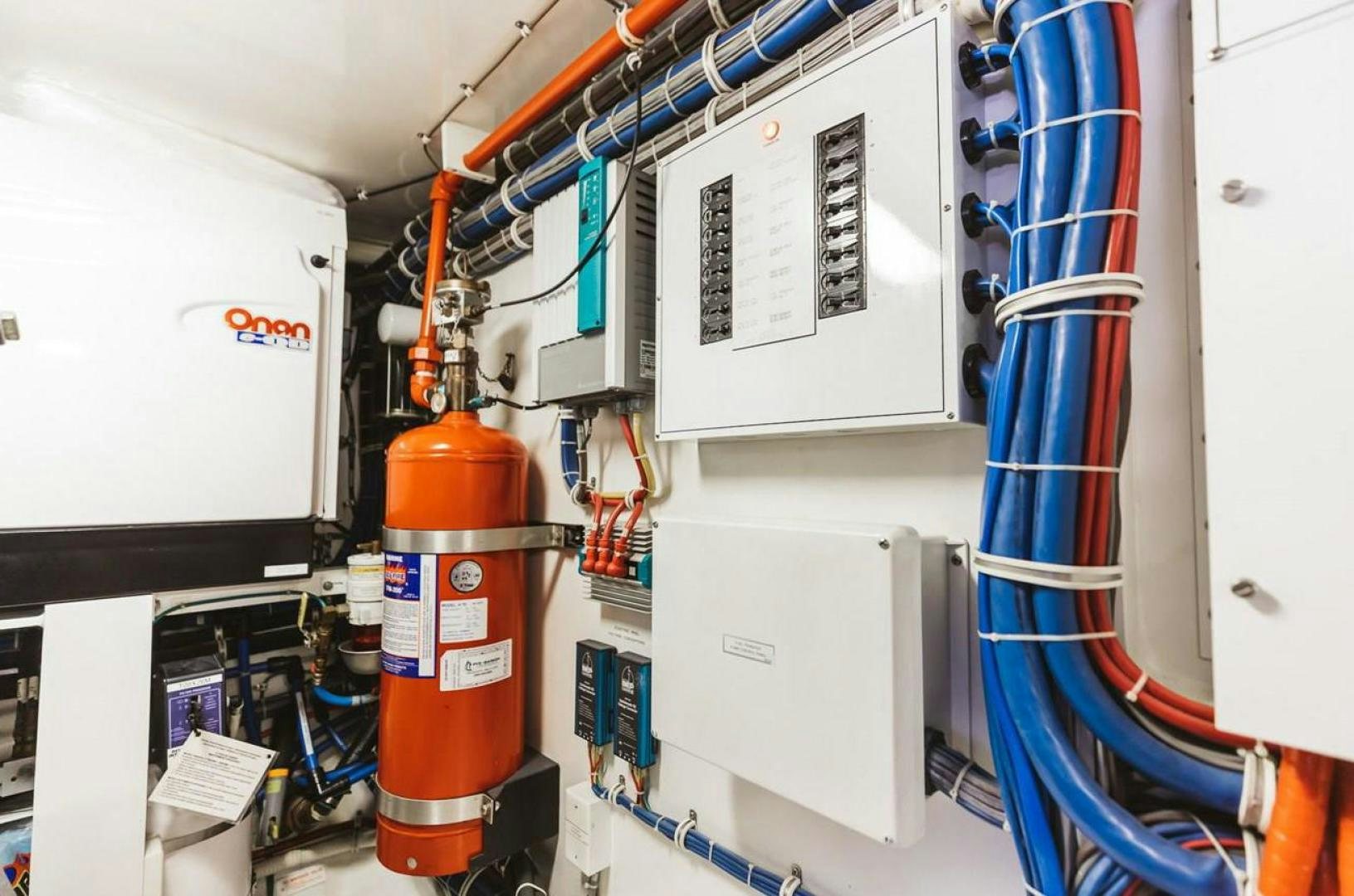 a laboratory with a few tubes aboard LYON FISH Yacht for Sale