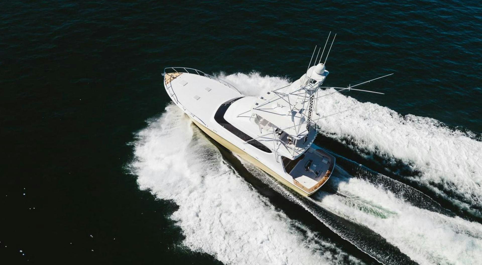 a boat on the water aboard LYON FISH Yacht for Sale