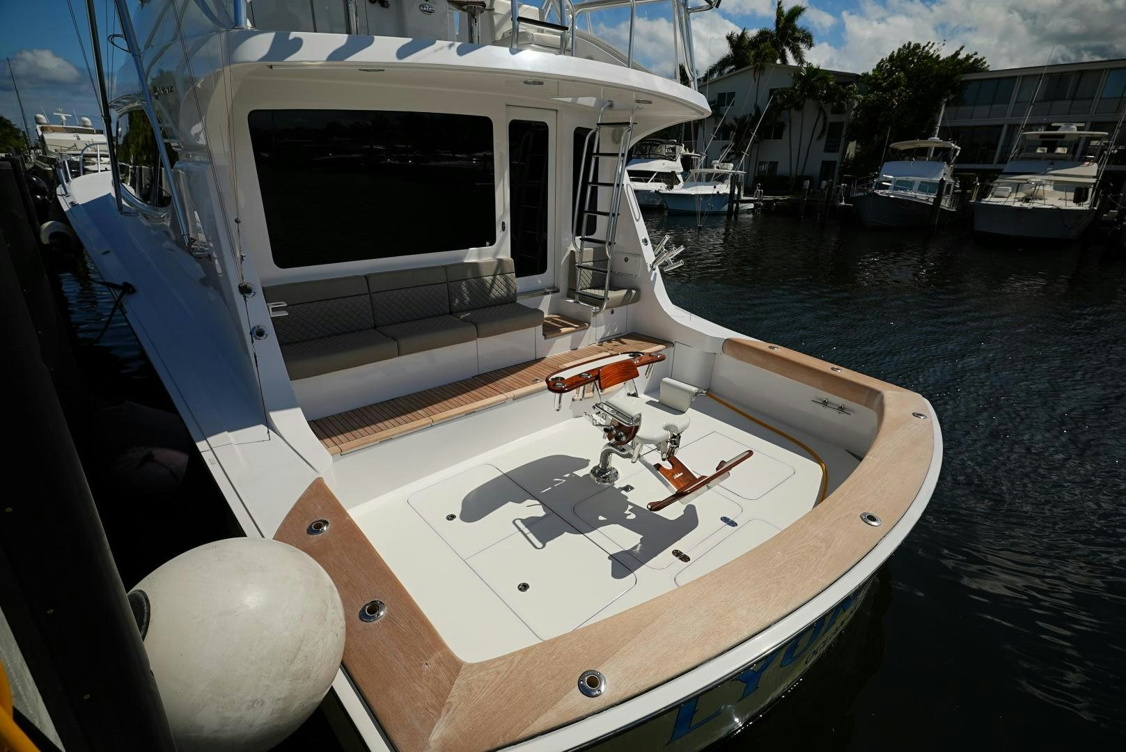 a boat in the water aboard LYON FISH Yacht for Sale