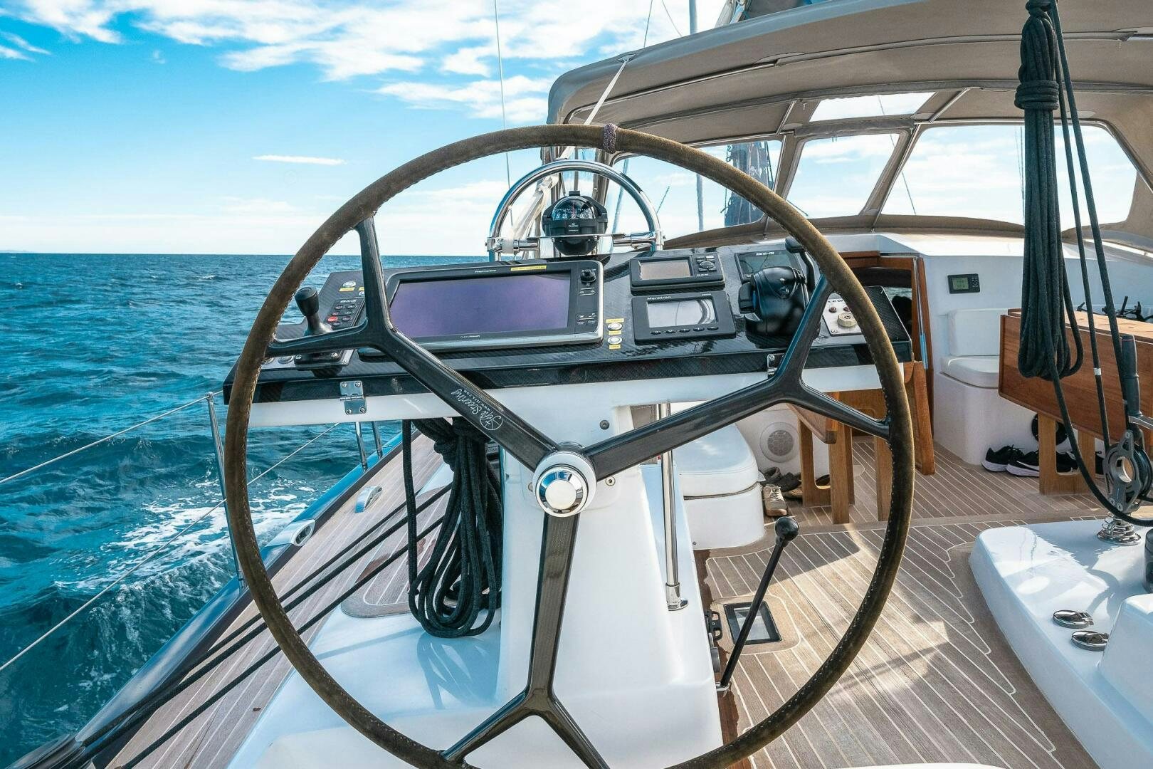a boat on the water aboard KAHUNA Yacht for Sale