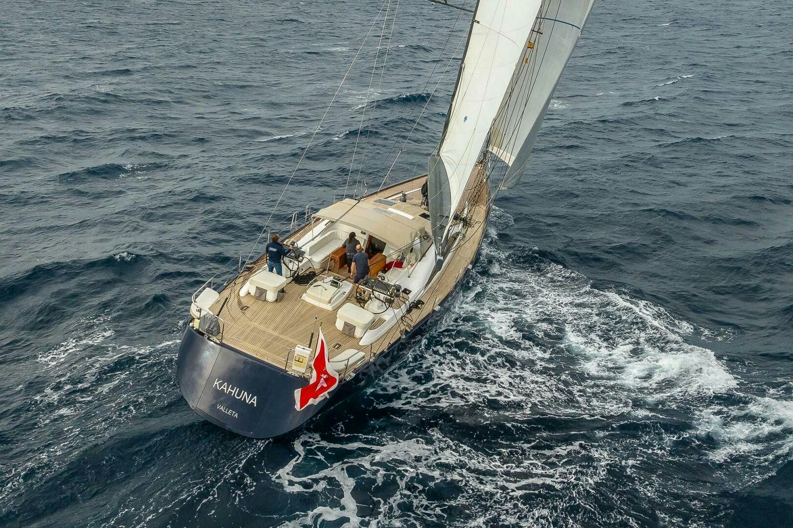 a boat in the water aboard KAHUNA Yacht for Sale