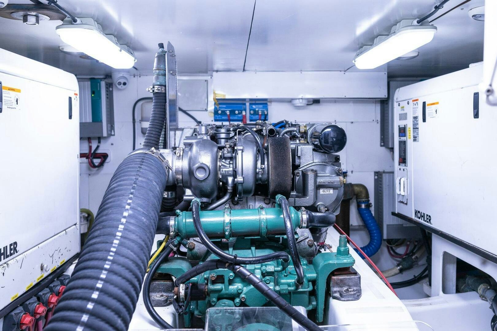 a close-up of a machine aboard KAHUNA Yacht for Sale