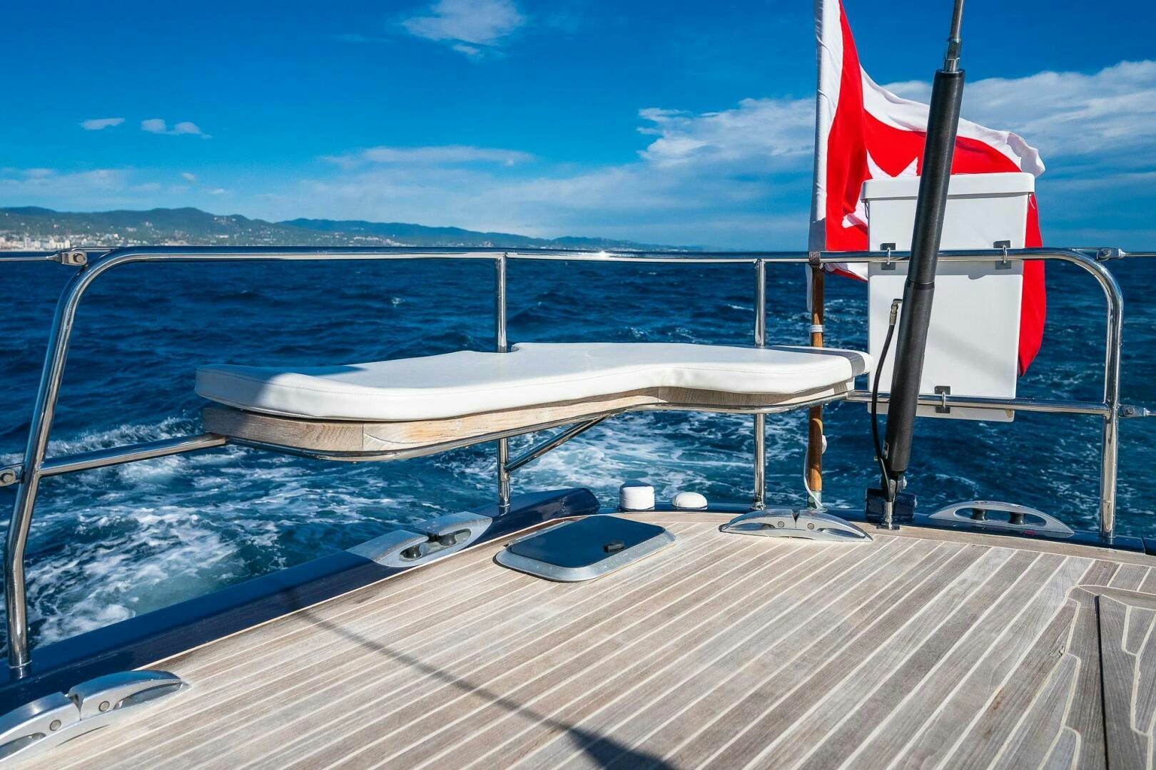 a boat on a deck aboard KAHUNA Yacht for Sale
