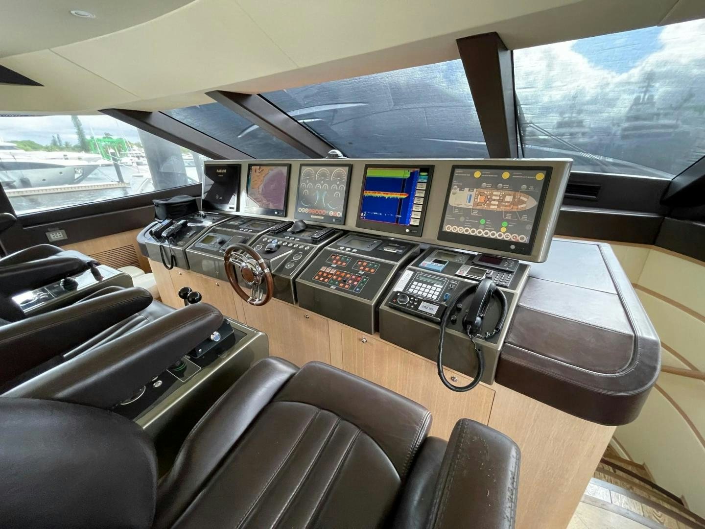 inside of a car aboard SILVER MAMA Yacht for Sale