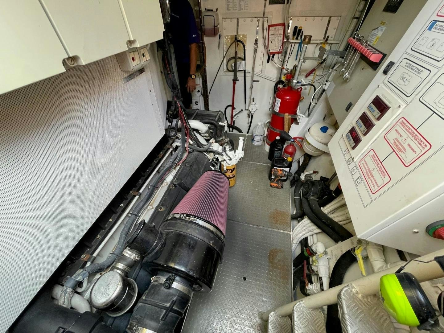 a machine in a factory aboard SILVER MAMA Yacht for Sale