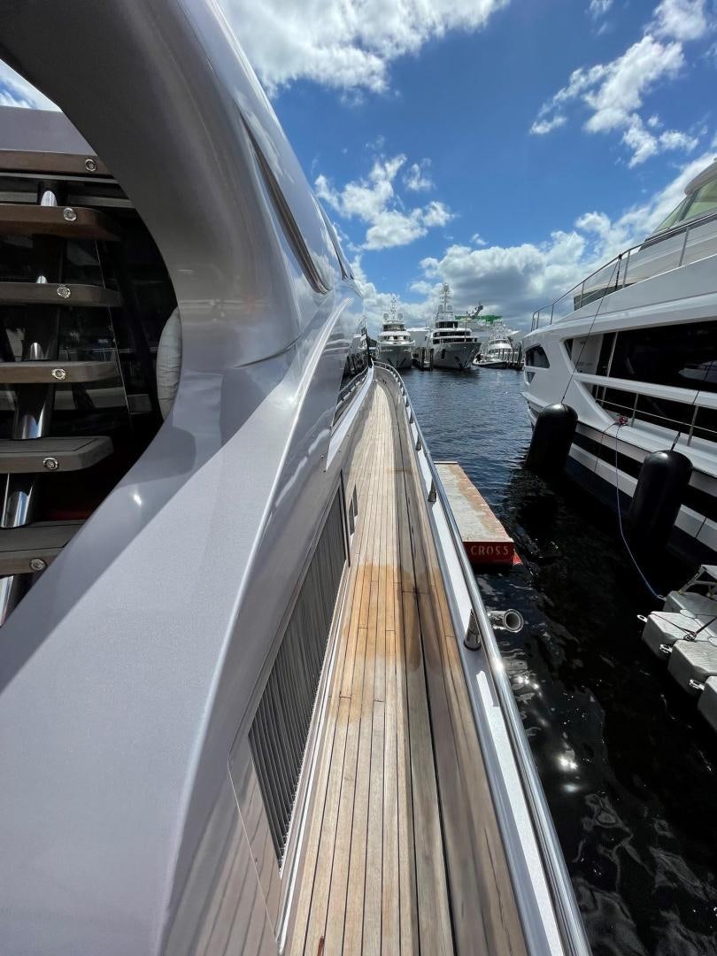 a view of a boat deck aboard SILVER MAMA Yacht for Sale