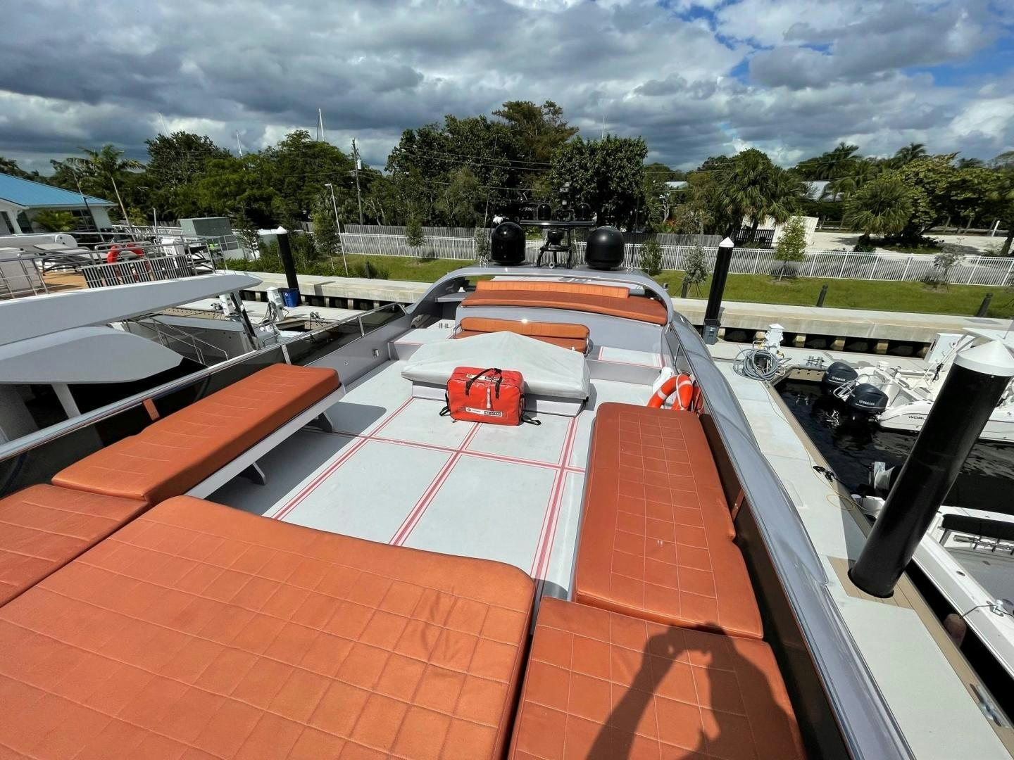 a boat on the water aboard SILVER MAMA Yacht for Sale