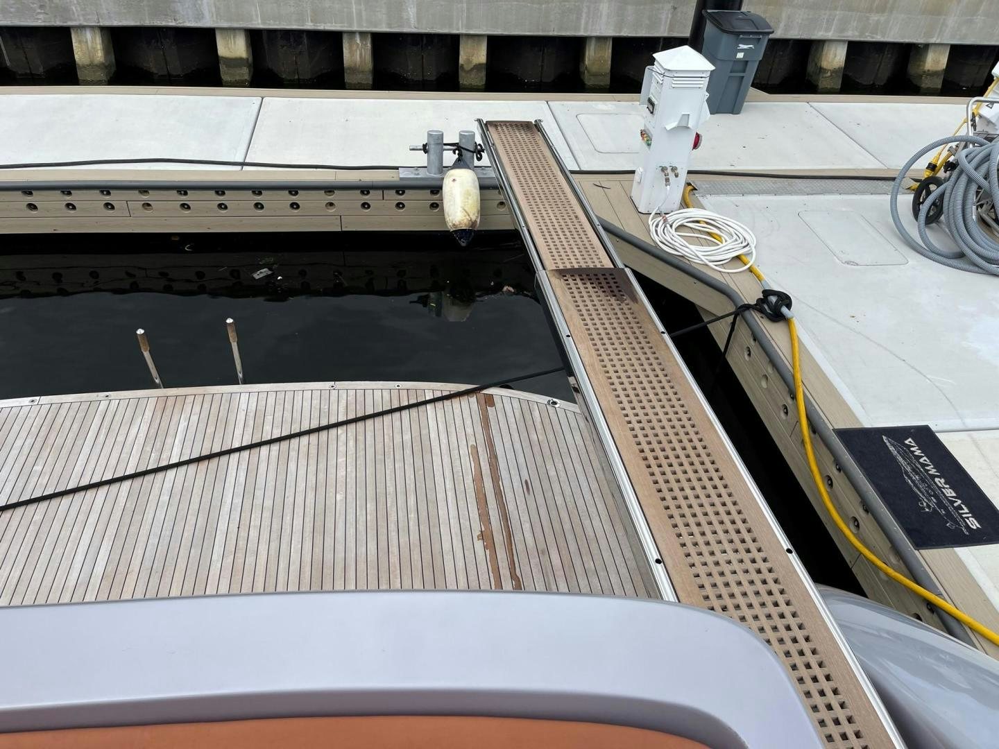 a close-up of a piano aboard SILVER MAMA Yacht for Sale