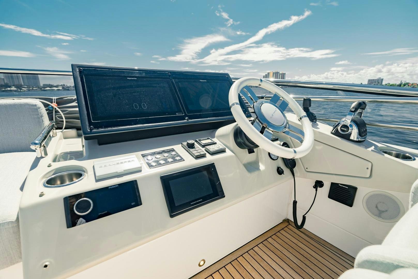 a cockpit of a plane aboard HOME SOUTH Yacht for Sale