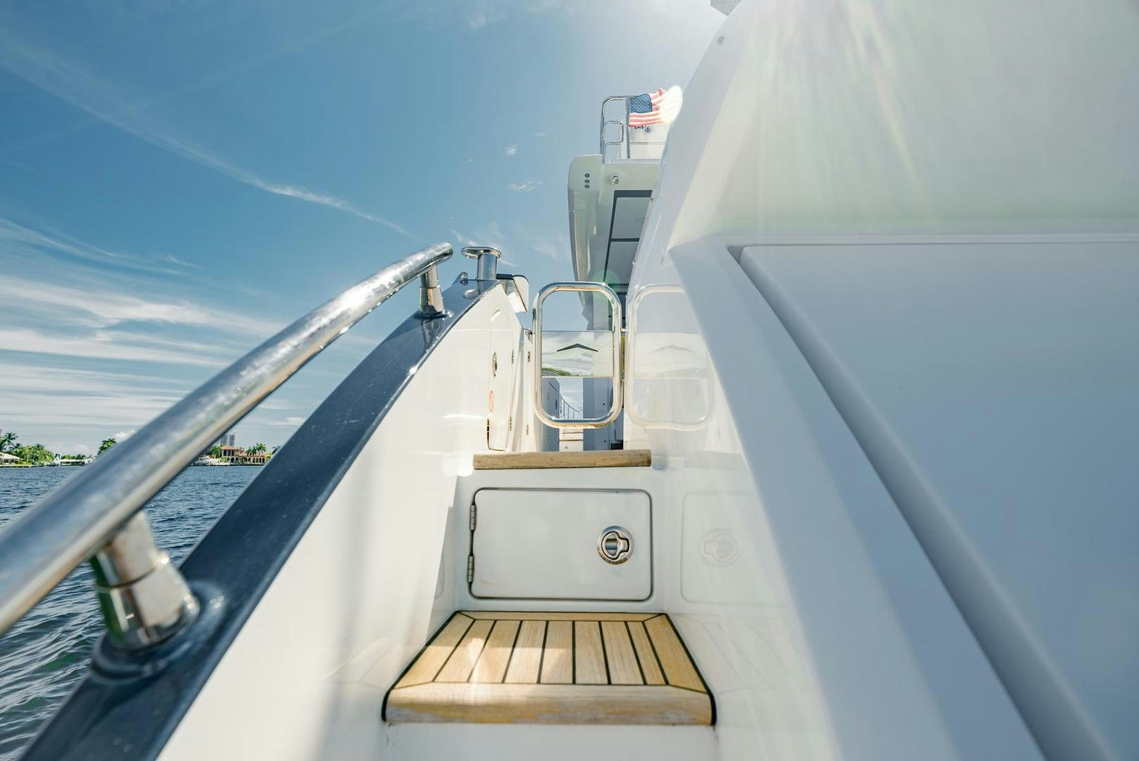 a boat with a wood frame aboard HOME SOUTH Yacht for Sale