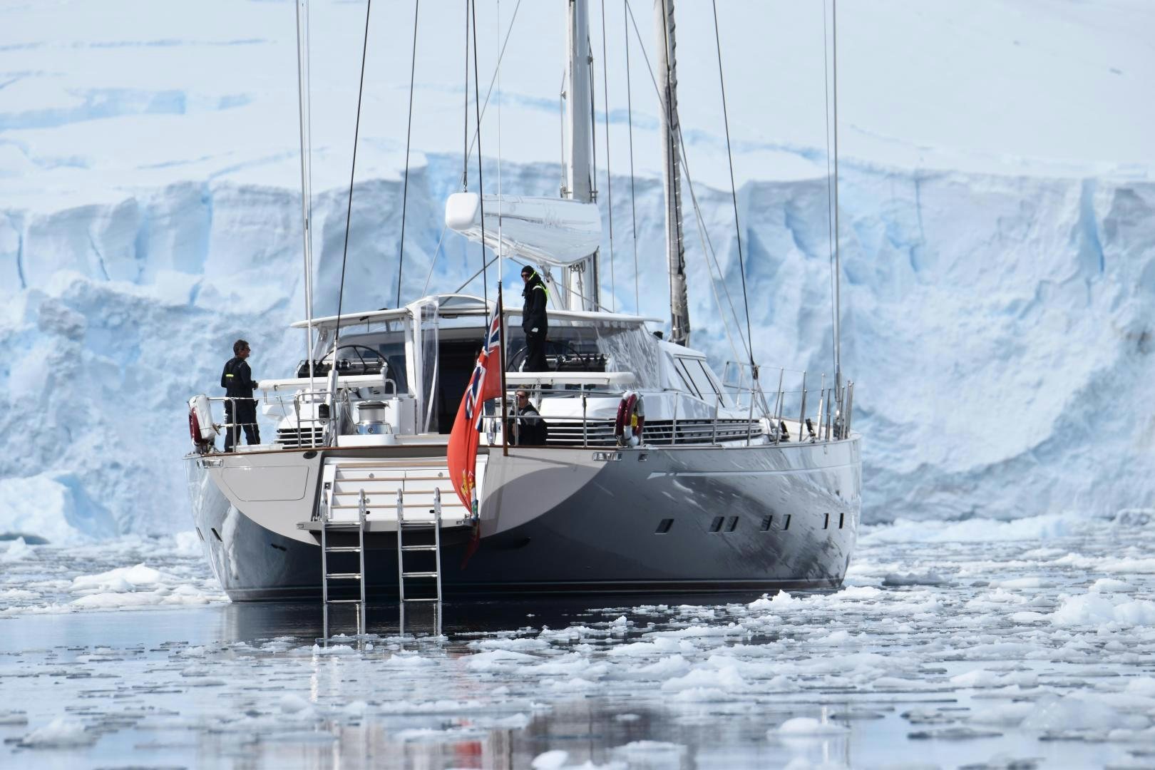 a boat in the water aboard DESTINATION Yacht for Sale