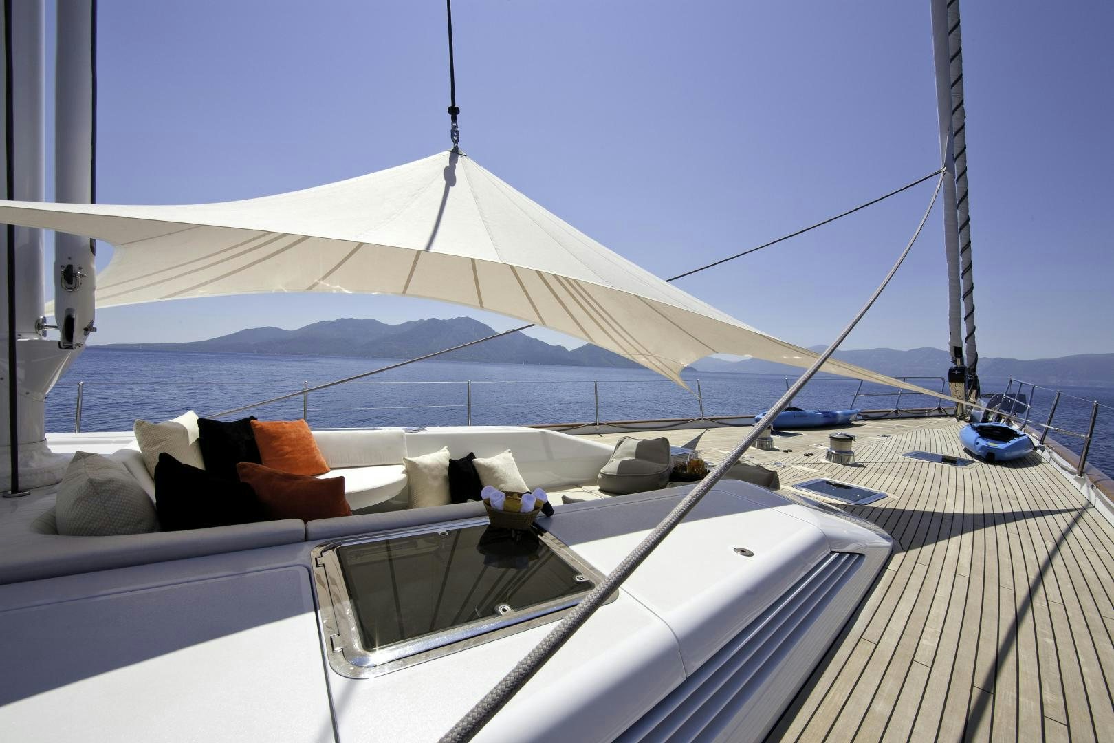 a boat on the water aboard DESTINATION Yacht for Sale