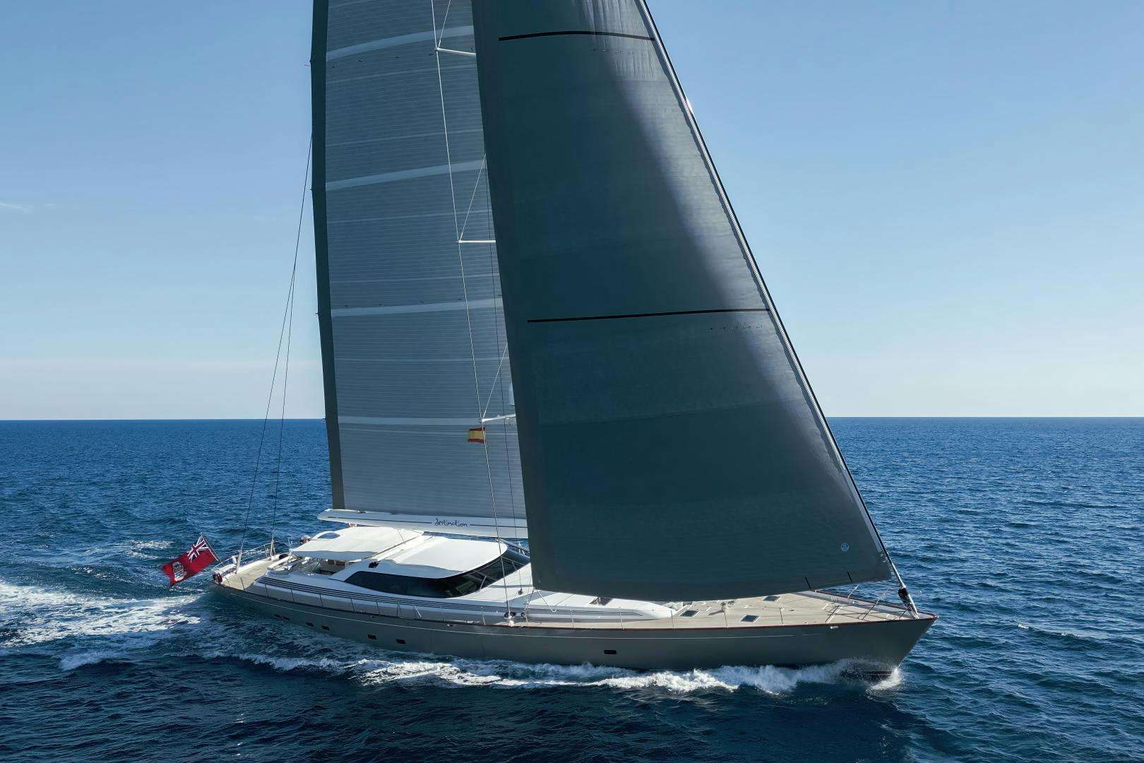 a sailboat in the ocean aboard DESTINATION Yacht for Sale