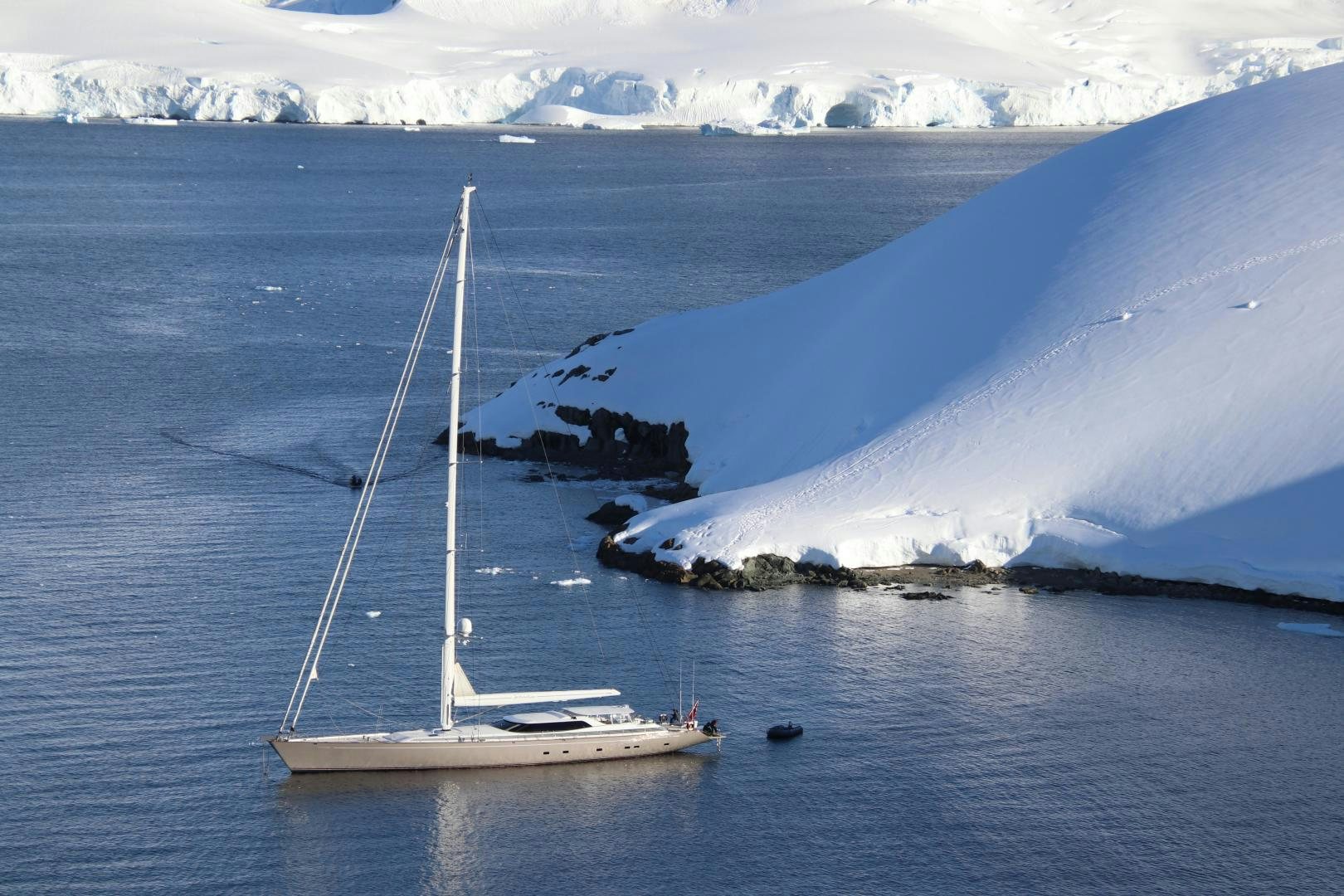 a boat on the water aboard DESTINATION Yacht for Sale