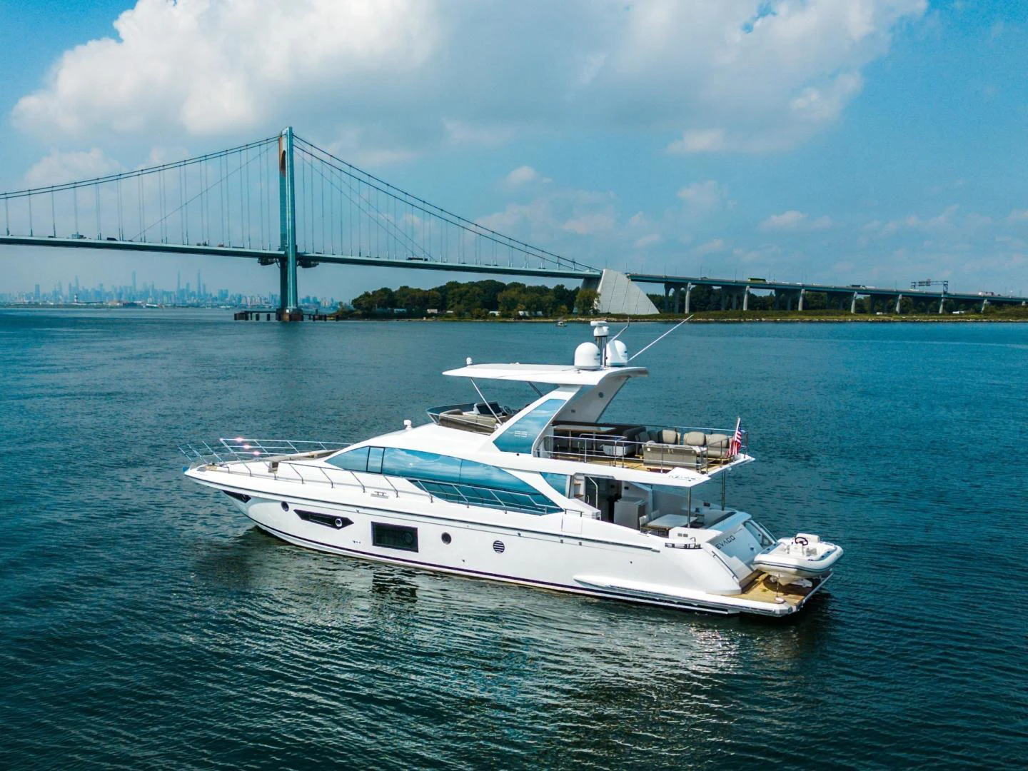a boat on the water aboard EVADO Yacht for Sale