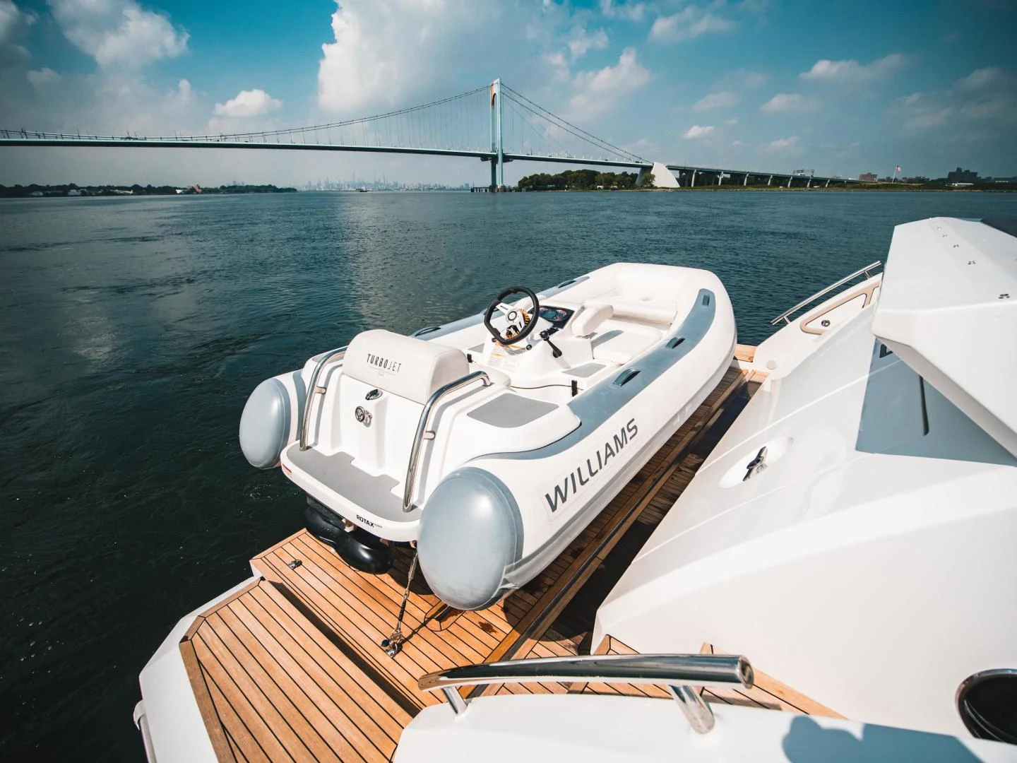 a boat on the water aboard EVADO Yacht for Sale