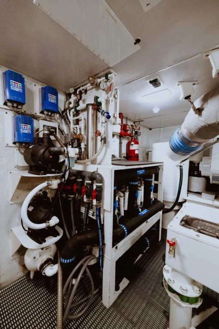 a room with medical equipment aboard SUP Yacht for Sale