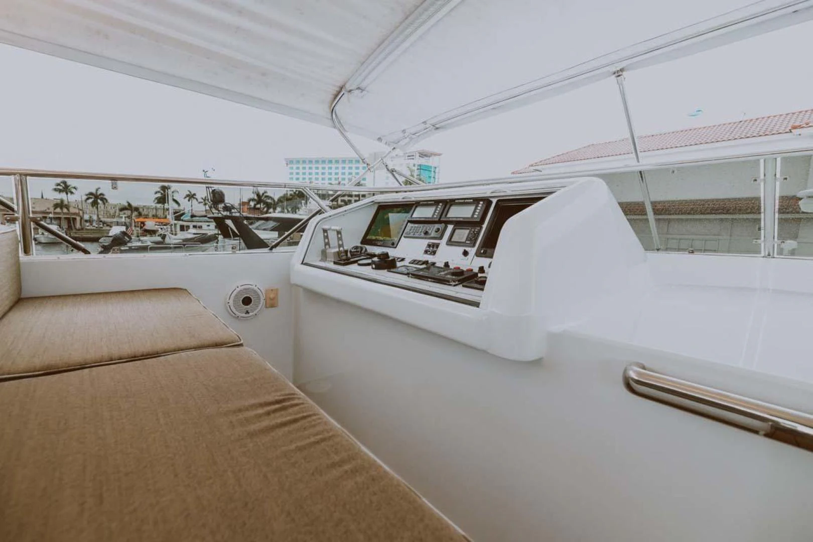inside of a car aboard SUP Yacht for Sale