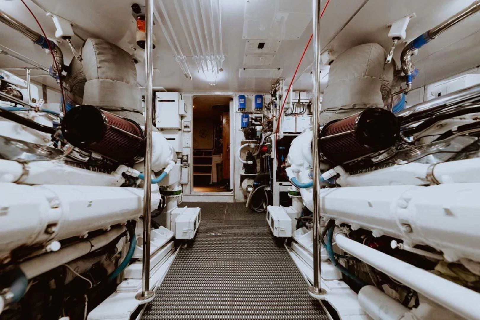 a room with several white tanks aboard SUP Yacht for Sale