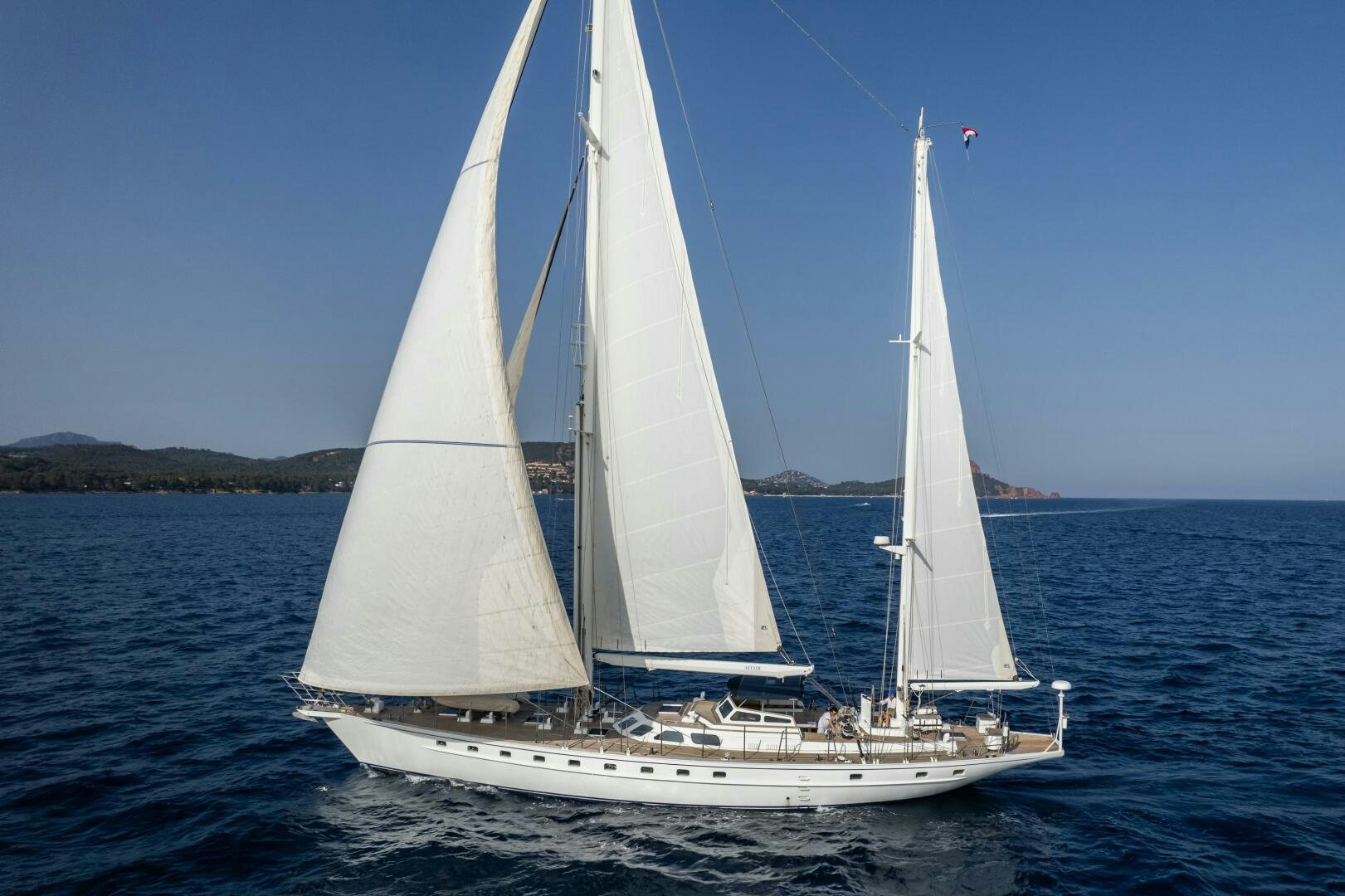 a sailboat on the water aboard ALTAIR Yacht for Sale
