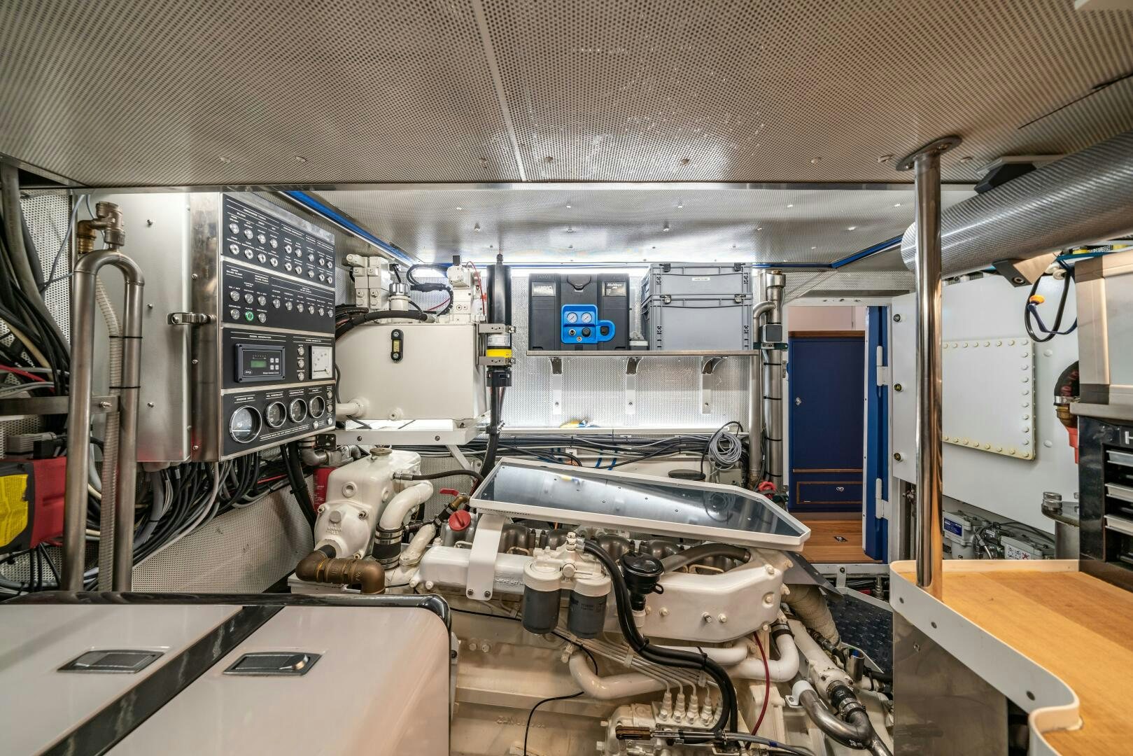 a room with machinery aboard ALTAIR Yacht for Sale