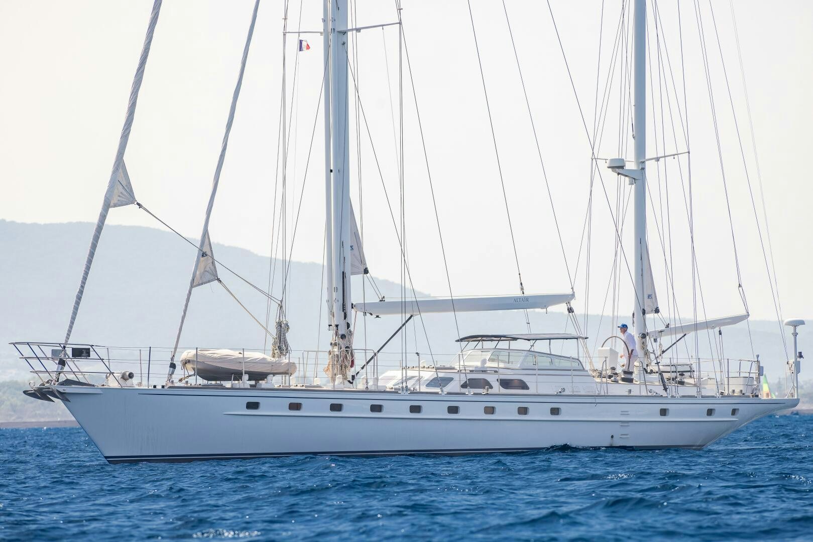 a boat on the water aboard ALTAIR Yacht for Sale