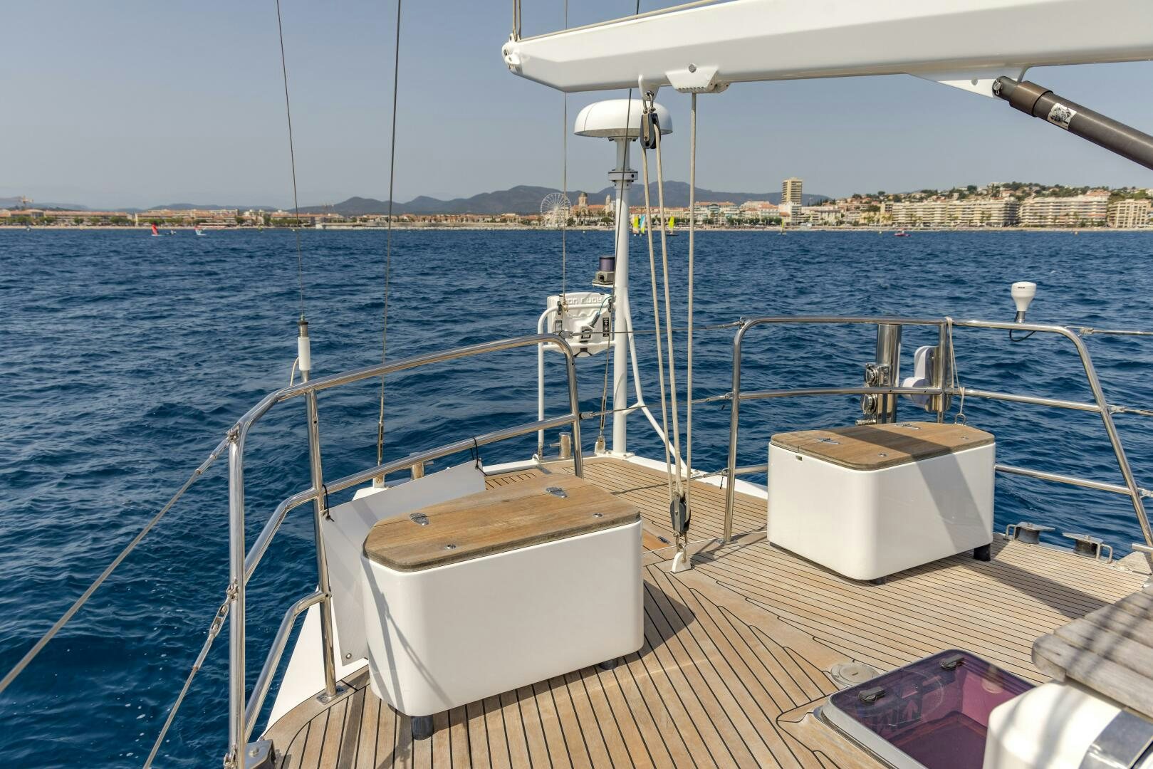 a boat on the water aboard ALTAIR Yacht for Sale