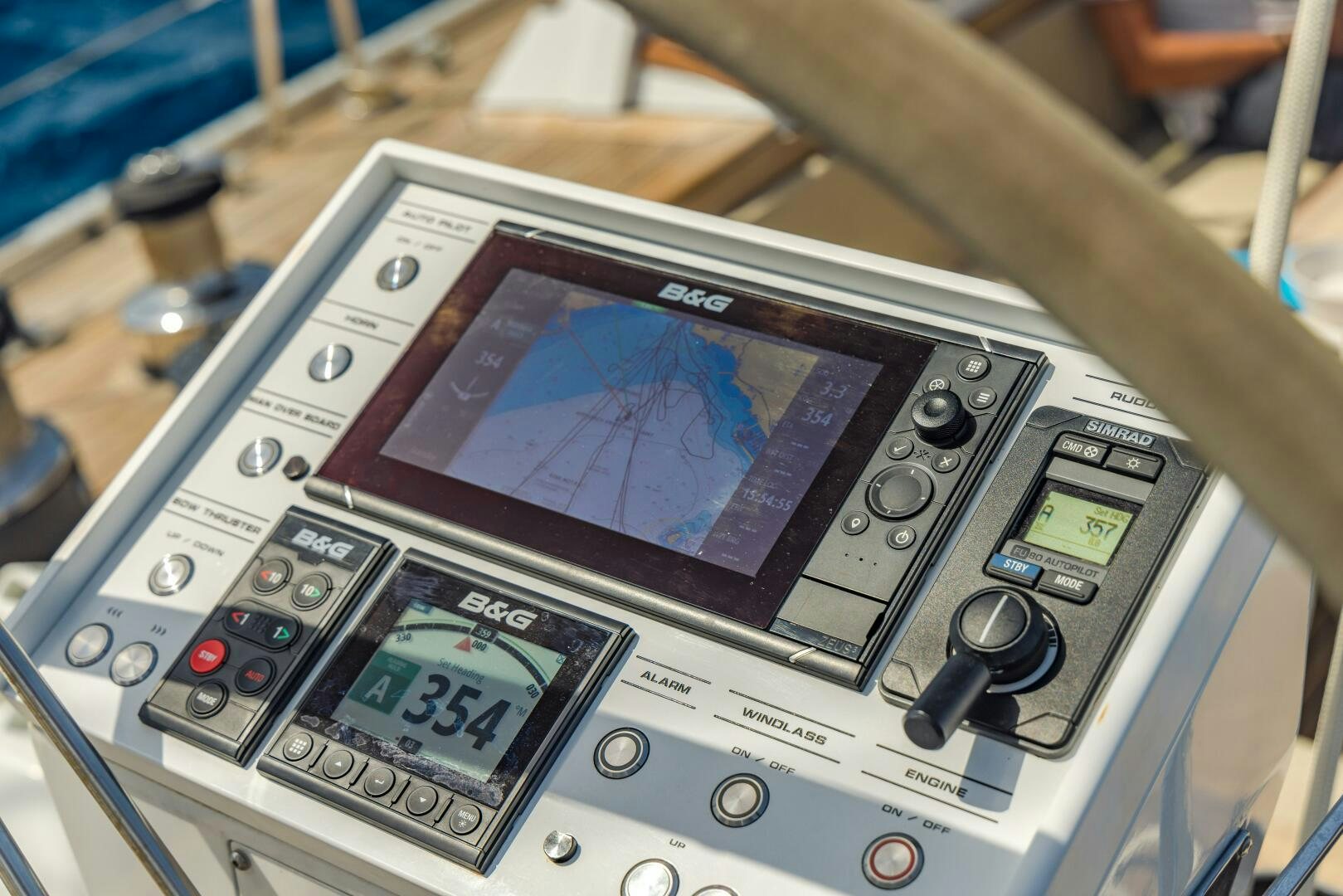 a handheld gaming device aboard ALTAIR Yacht for Sale