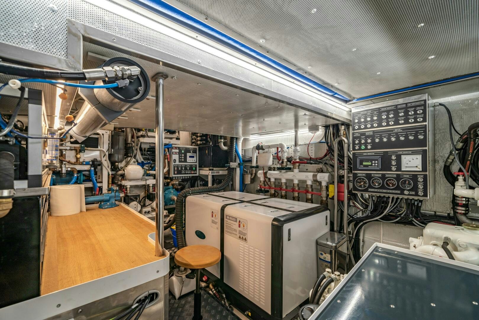 a room with machinery and equipment aboard ALTAIR Yacht for Sale