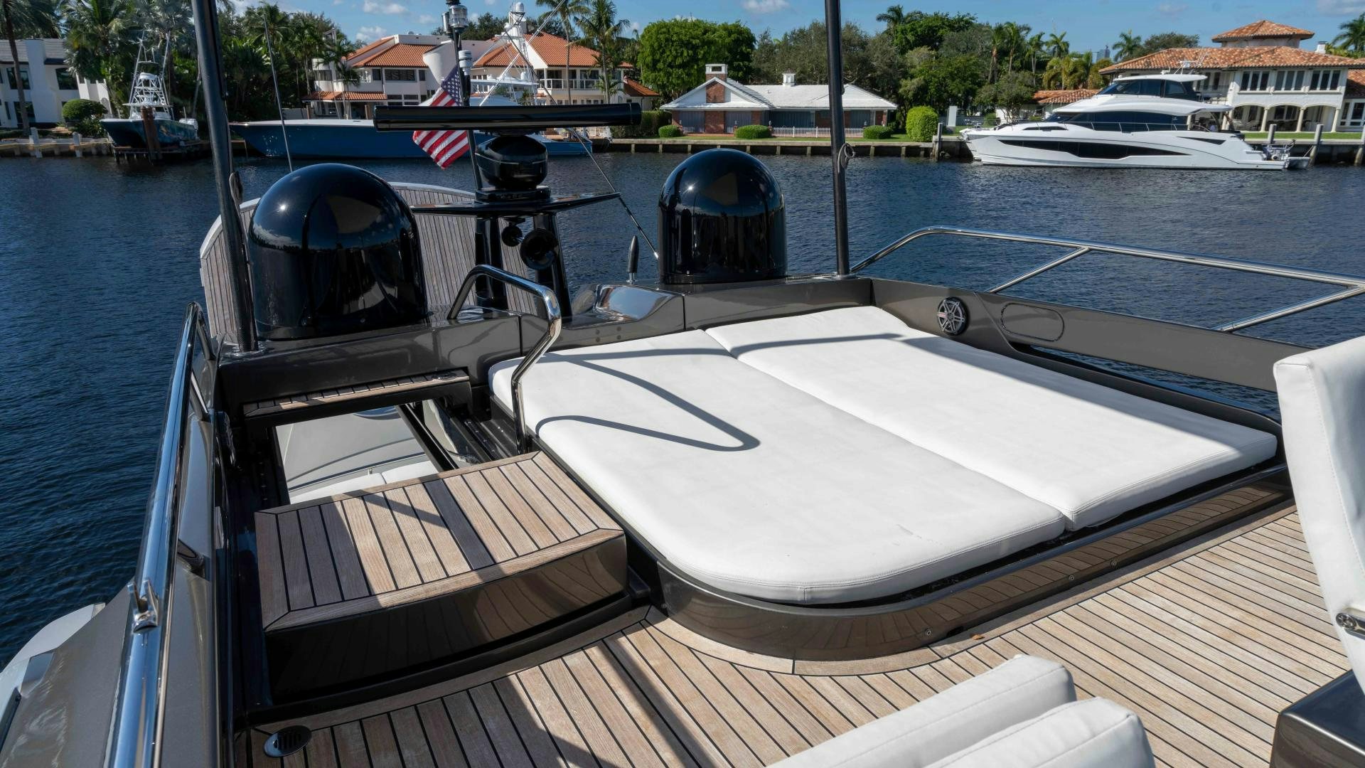 a boat on the water aboard VIXEN Yacht for Sale