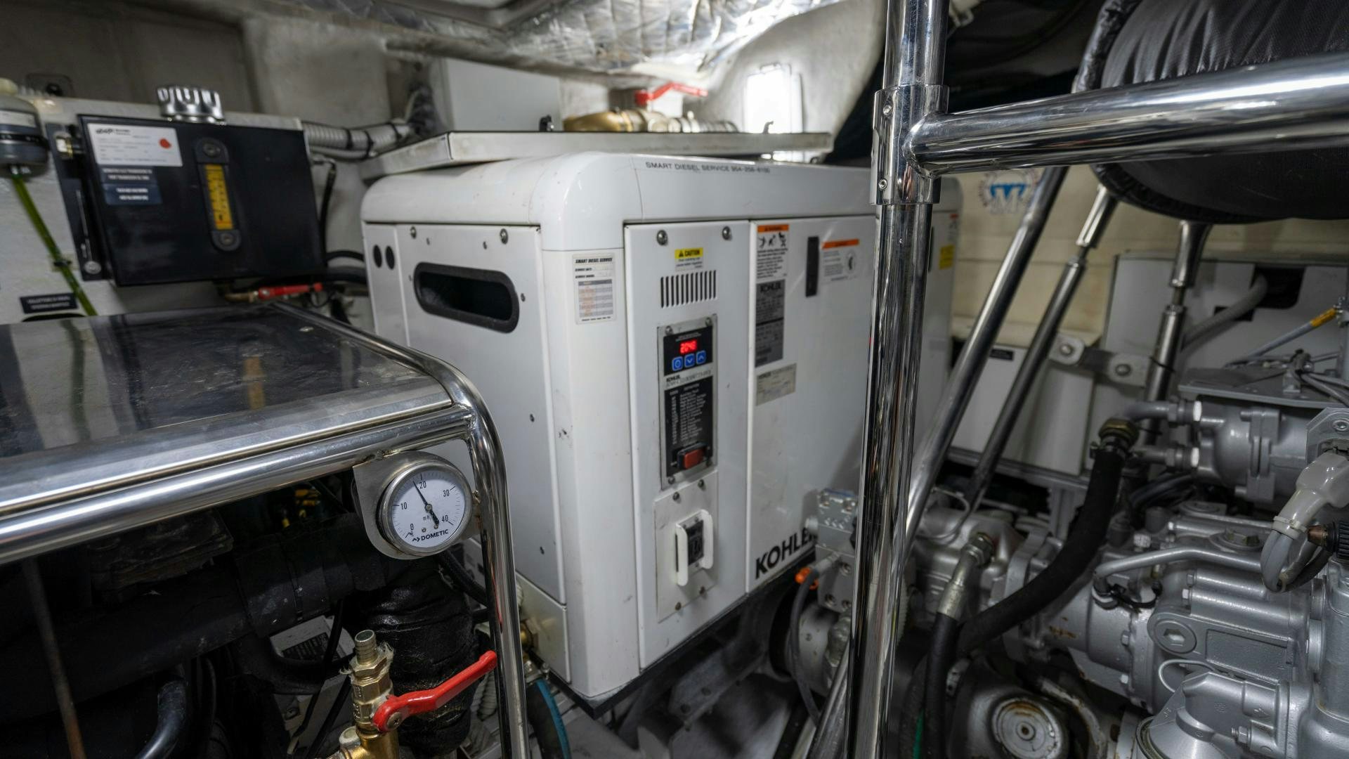 a machine with wires aboard VIXEN Yacht for Sale