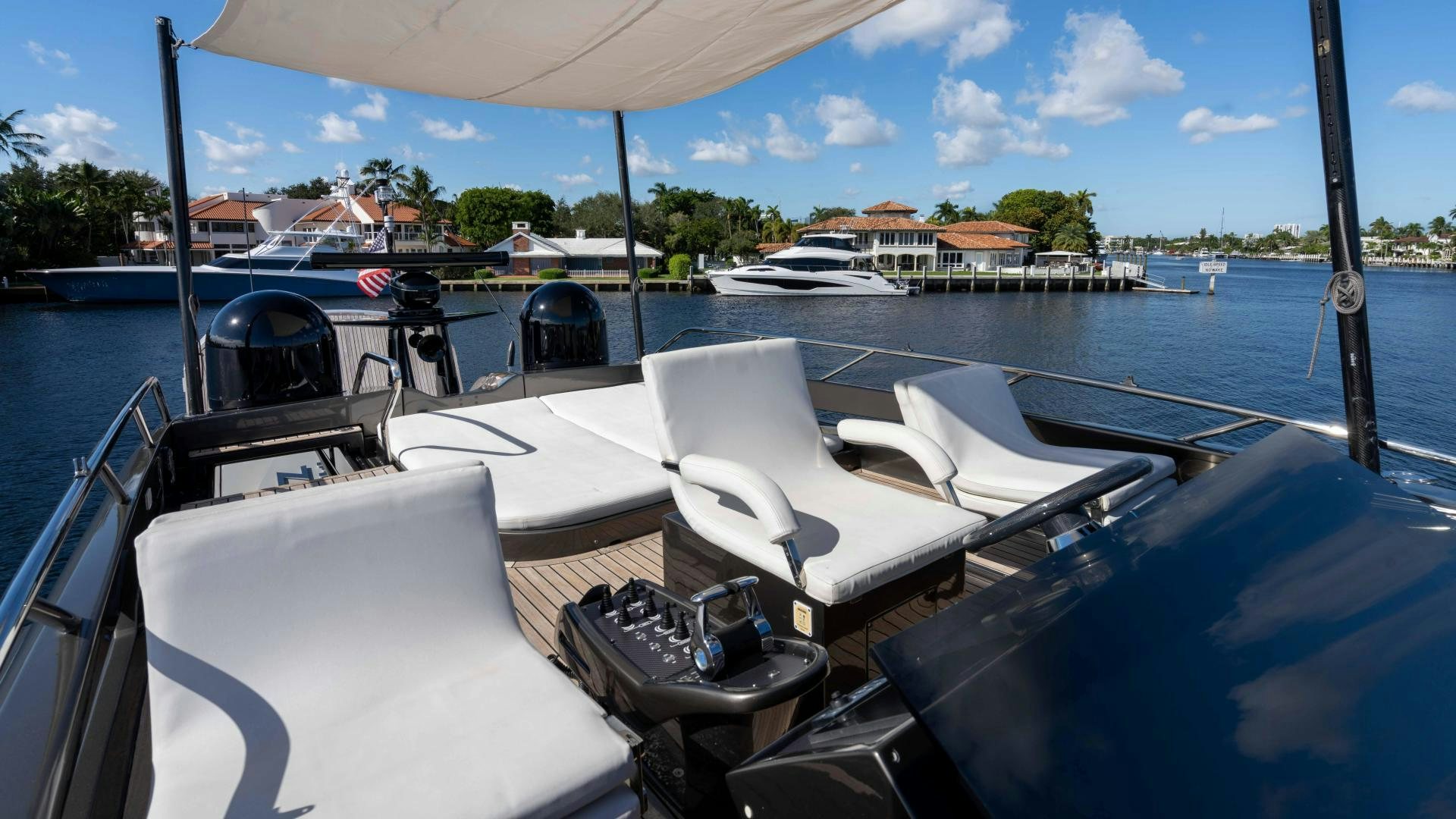 a boat on the water aboard VIXEN Yacht for Sale