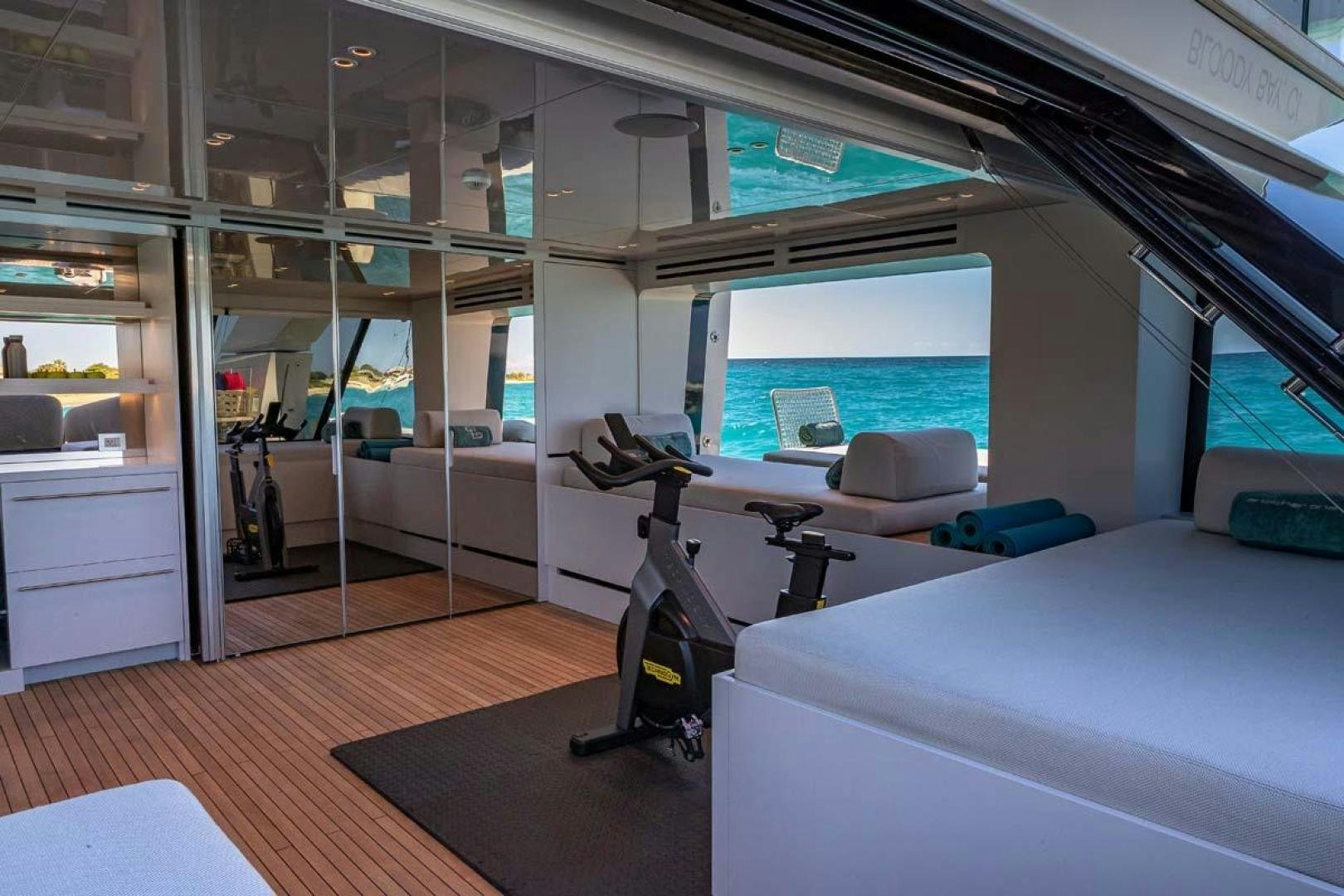 a room with a desk and a chair aboard ANOTHER ONE Yacht for Sale