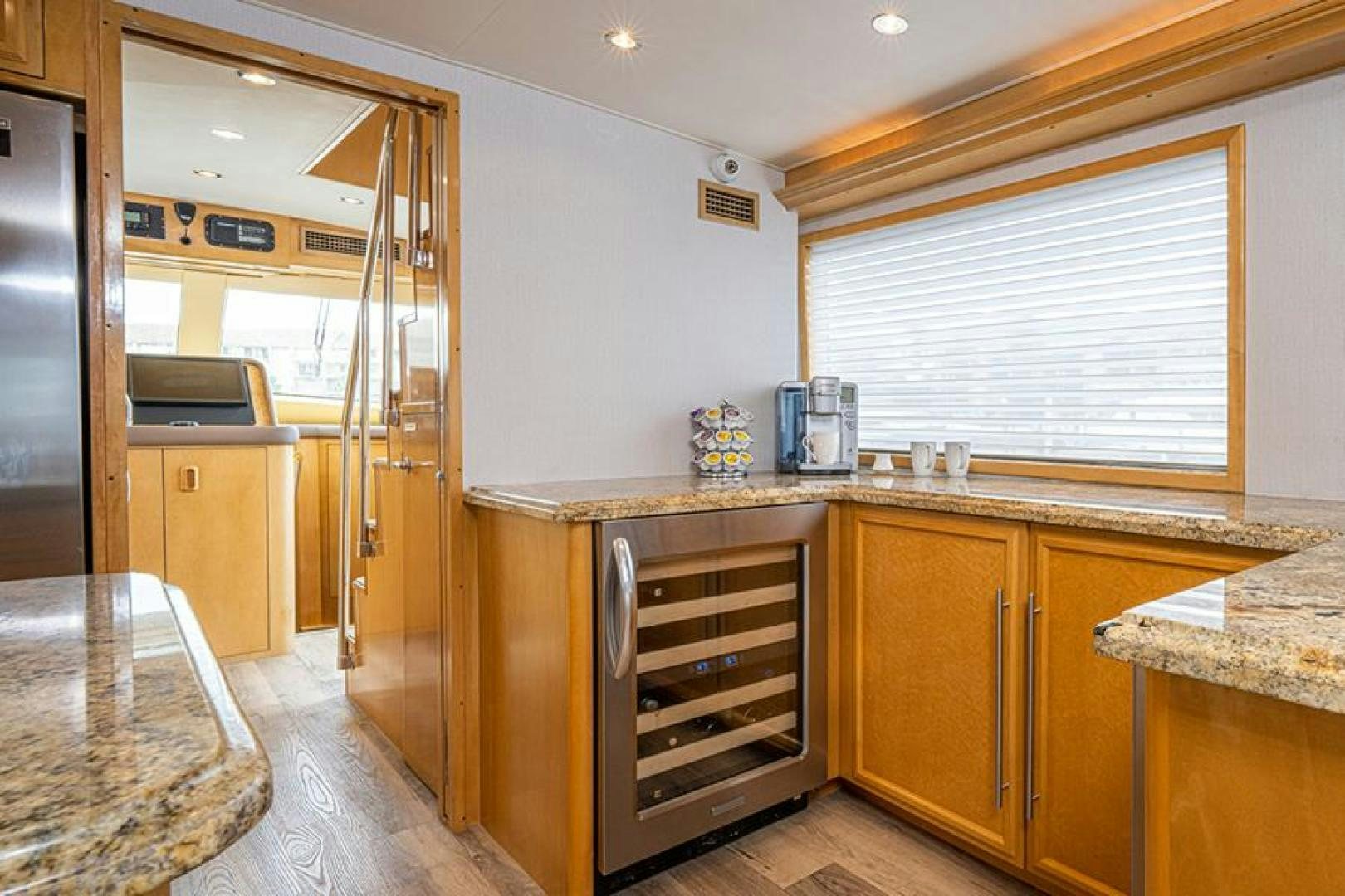 a kitchen with a large oven aboard TUFF LIFE IV Yacht for Sale