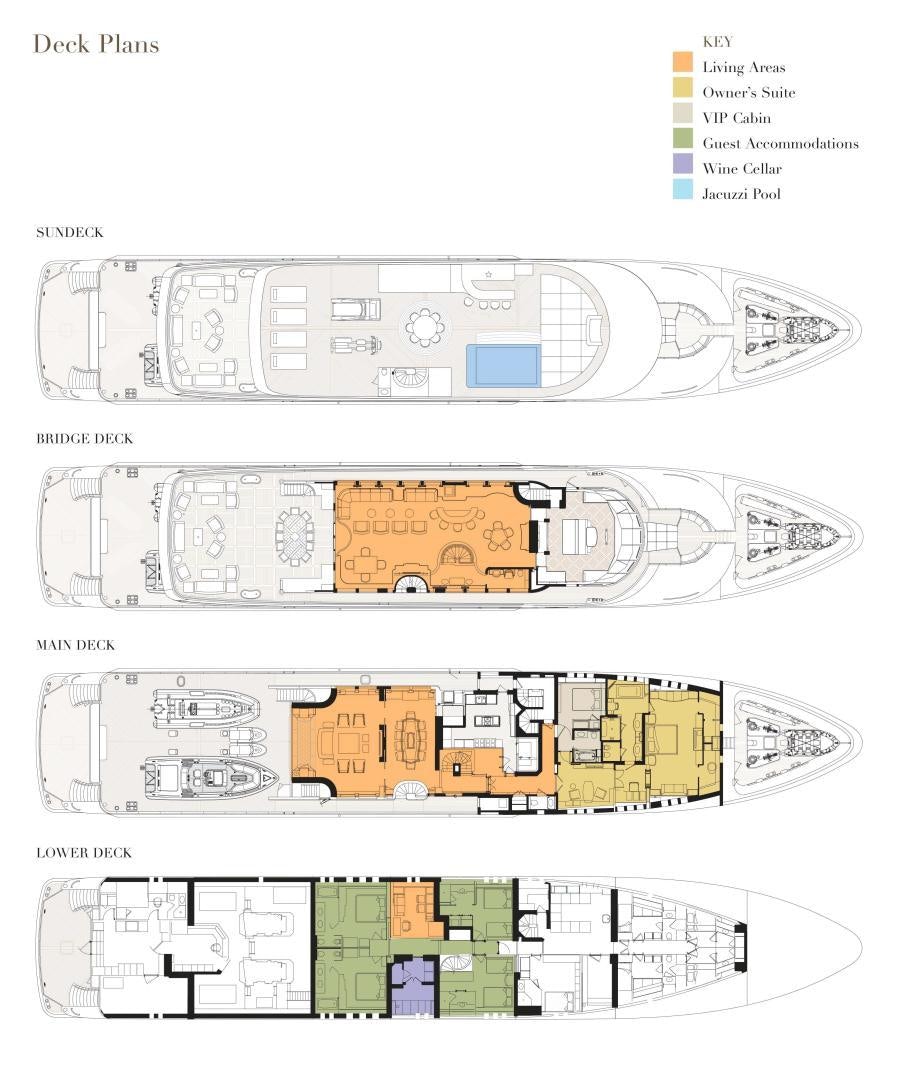 diagram aboard UNBRIDLED Yacht for Sale