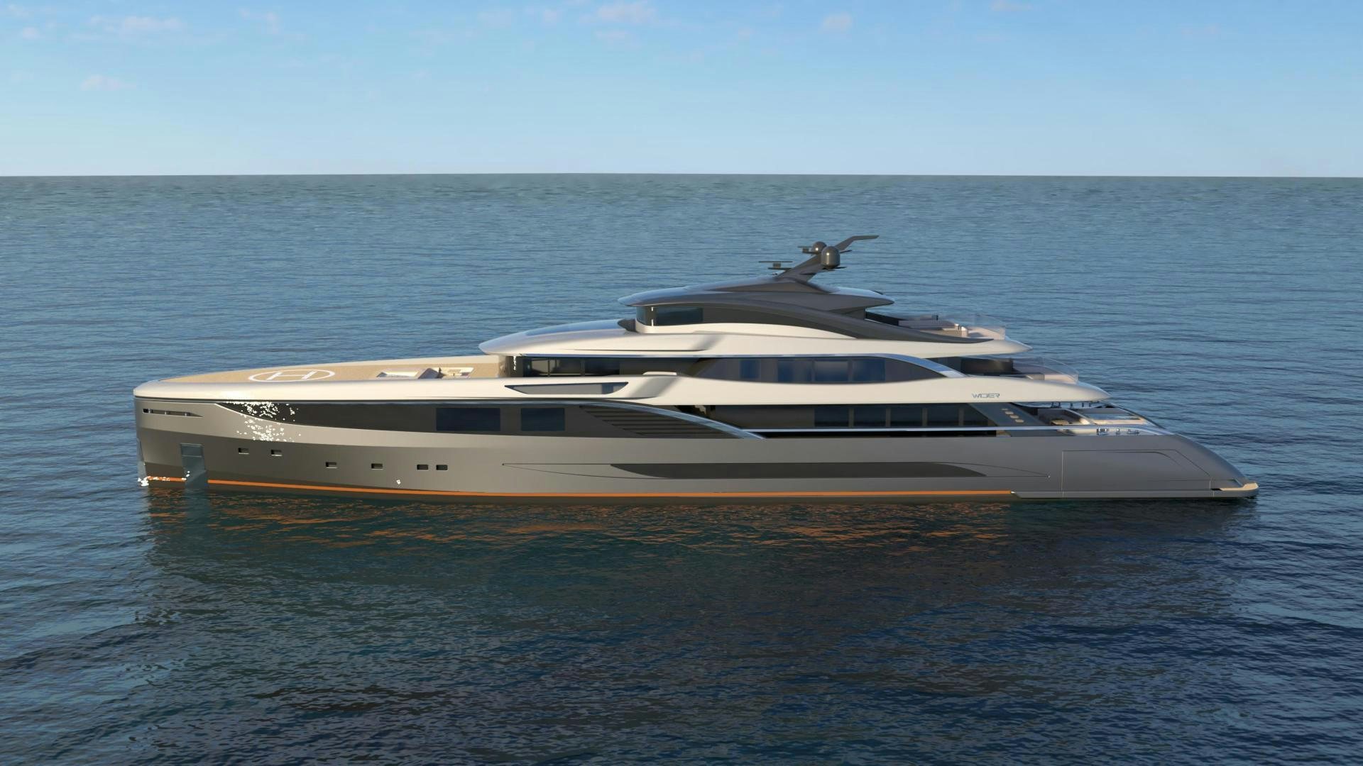 a boat on the water aboard WIDER 210 Yacht for Sale