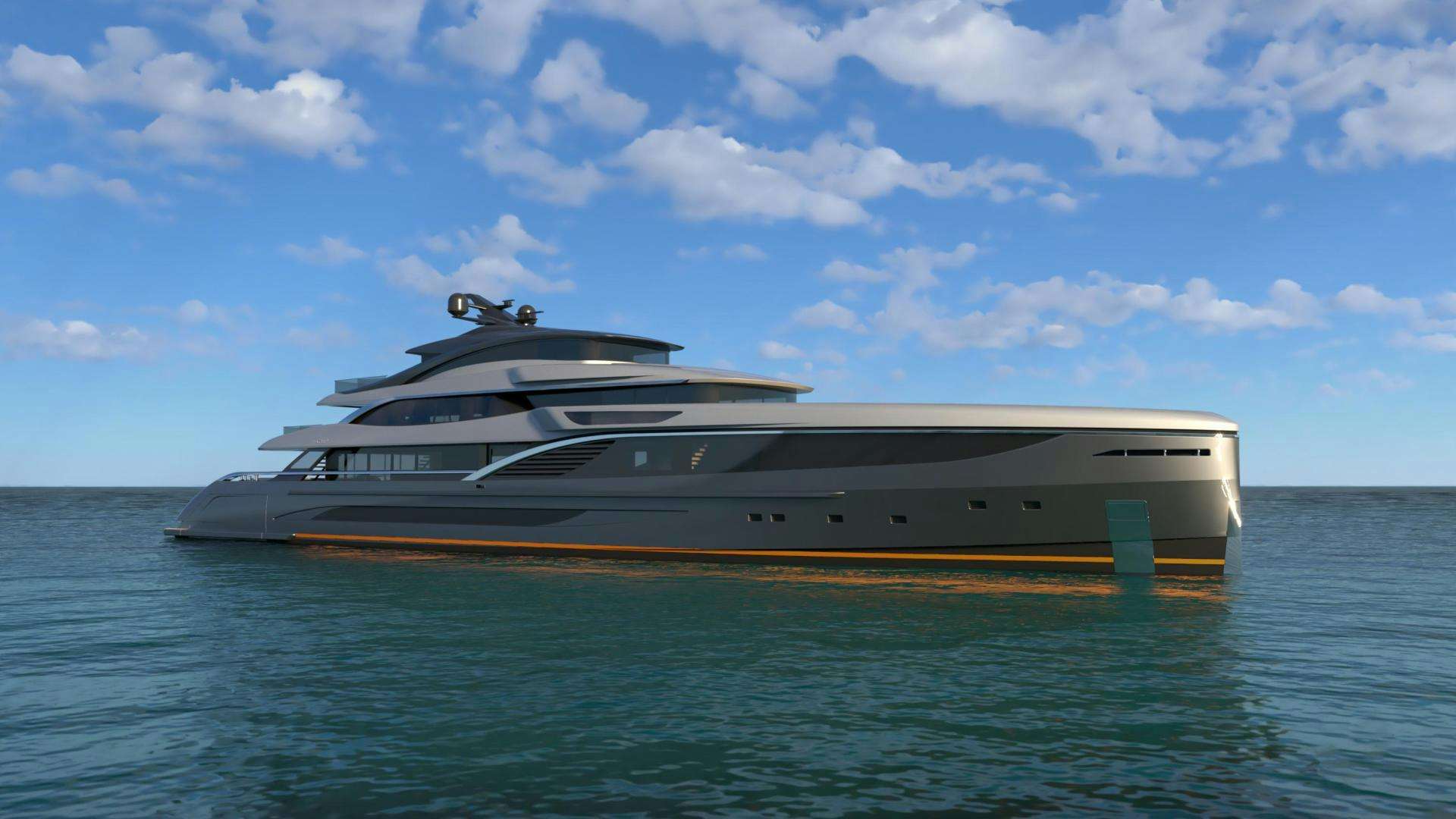 a large ship on the water aboard WIDER 210 Yacht for Sale