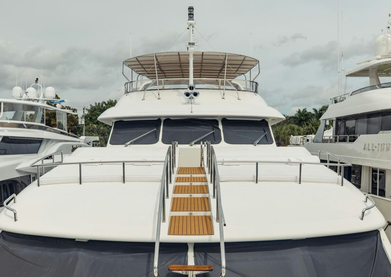 a boat with a lifeguard stand aboard MAMMA MIA Yacht for Sale