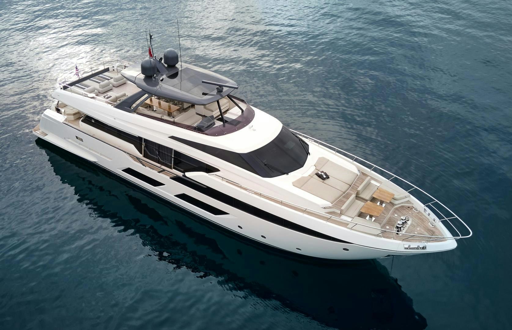 a boat on the water aboard M/Y SUNRISE Yacht for Sale